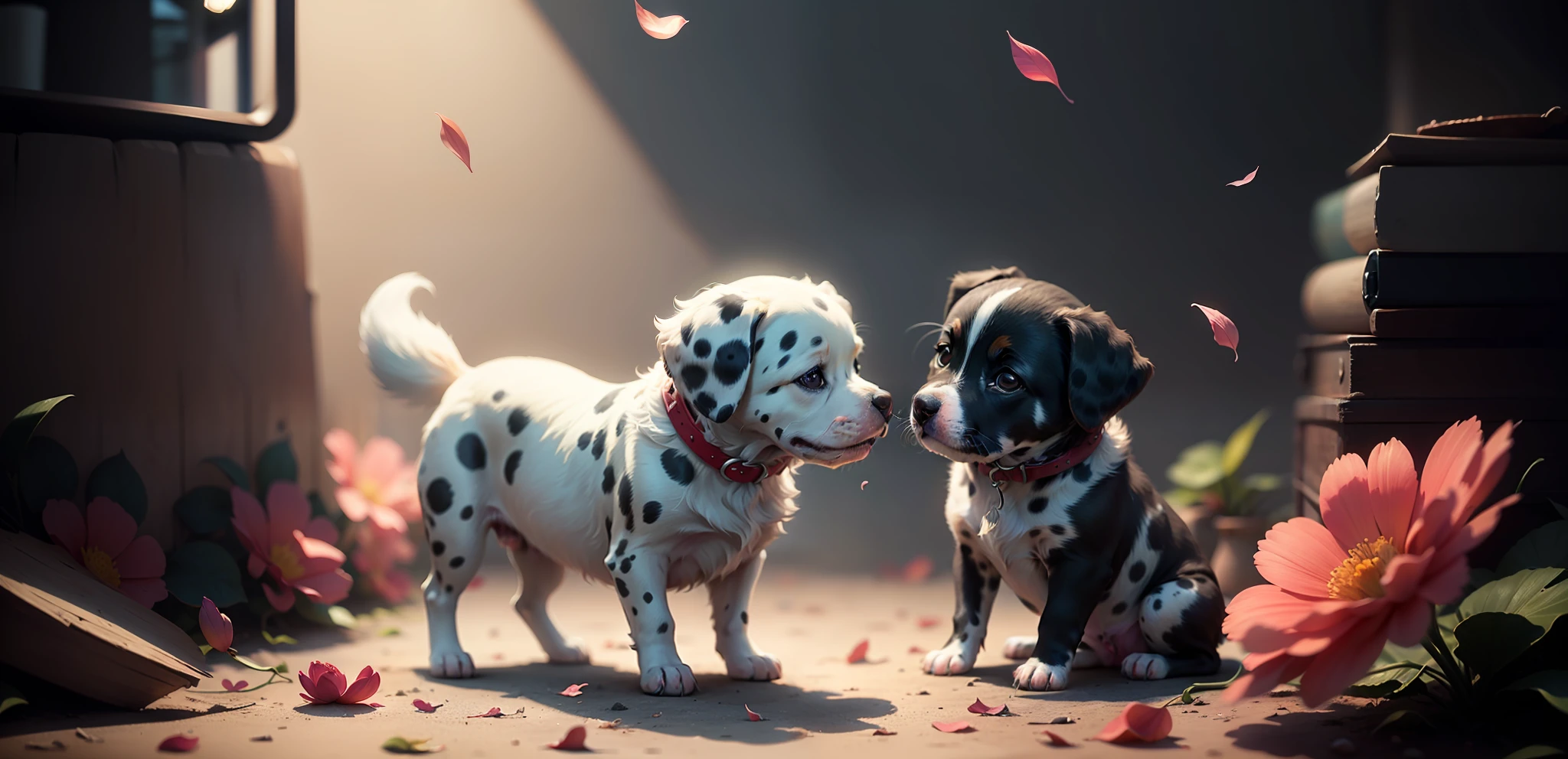 female Dalmatian baby dog, muito bonita