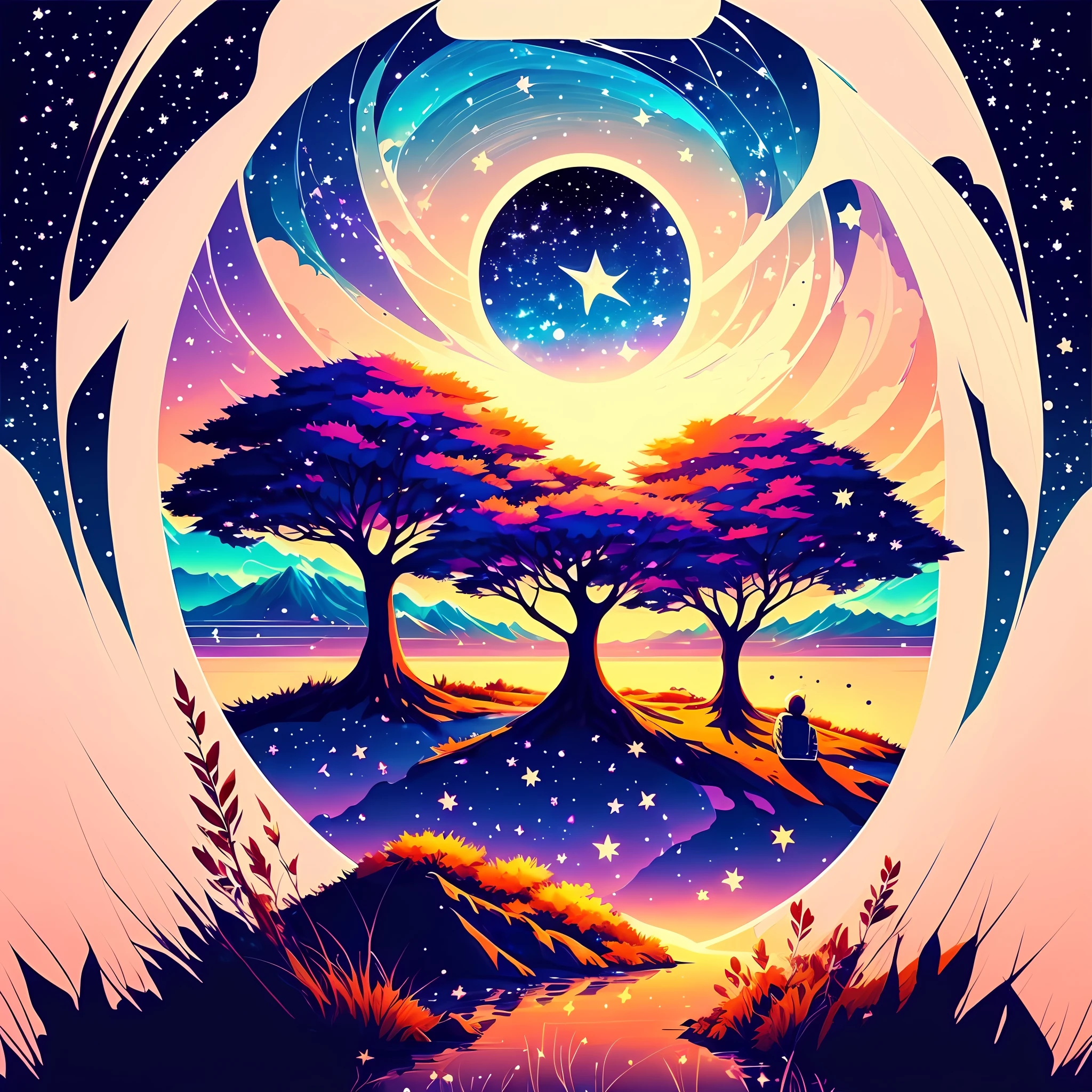 anime anime wallpapers with a view of the sky and stars, cosmic skies. by makoto shinkai, anime art wallpaper 4 k, anime art wallpaper 4k, anime art wallpaper 8 k, anime sky, amazing wallpaper, anime wallpaper 4 k, anime wallpaper 4k, 4k anime wallpaper, makoto shinkai cyril rolando, anime background art --auto