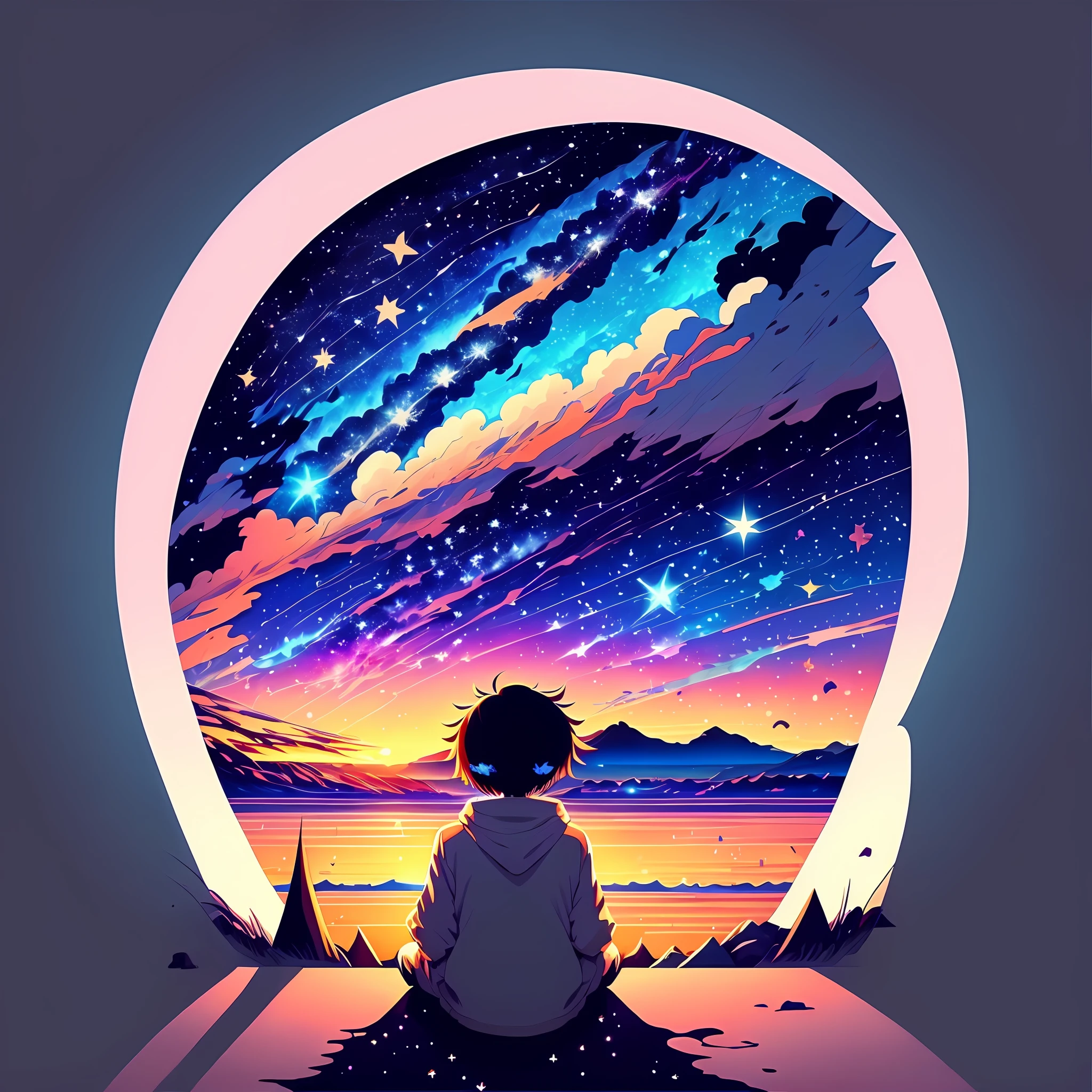 anime anime wallpapers with a view of the sky and stars, cosmic skies. by makoto shinkai, anime art wallpaper 4 k, anime art wallpaper 4k, anime art wallpaper 8 k, anime sky, amazing wallpaper, anime wallpaper 4 k, anime wallpaper 4k, 4k anime wallpaper, makoto shinkai cyril rolando, anime background art --auto