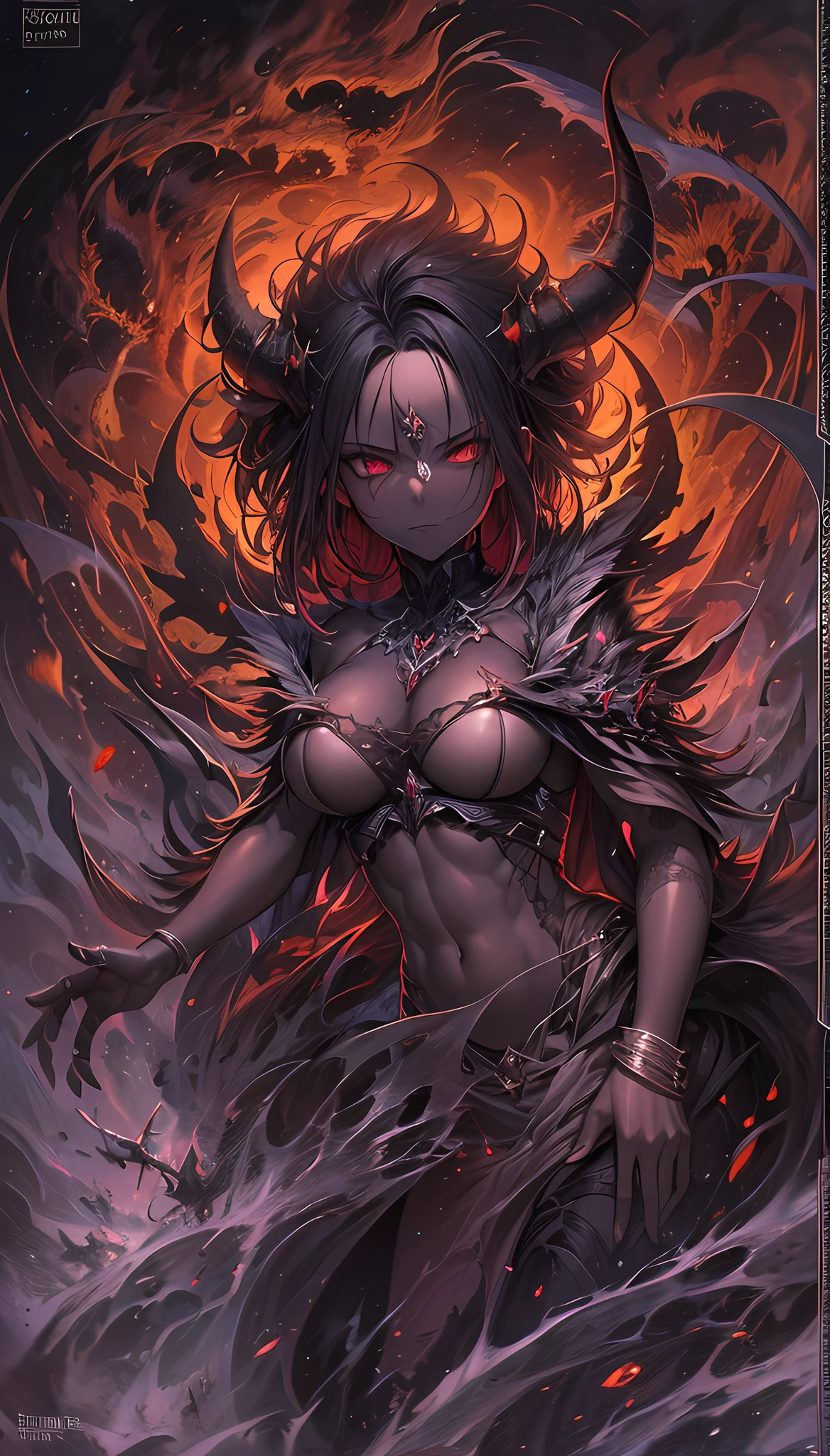 (Dark skin), (devil horns), Large breasts,
The temptation of immortality occupied my mind
reprimand
Weakness on the knees, Summon power
confusion
I am the storm that is coming
Provoke black clouds in isolation
I am a recycler of my name
Born in flames, I am blessed
My family crest is the demon of death
Abandoned, I was awakened
Dark and divine Phoenix Ashes
The suffering that comes
Fate chases time
Inheritance nightmare, Surrounded by fate
Can't escape
Continue walking on the route between the lights
Wrong
Pass through empty halls,I will not go beyond 5R
Truth in the eyes of embers
We always fight in ice and fire
Two souls were once lost, Now they remember
I am the storm that is coming
Provoke black clouds and isolation
I am a recycler of my name
Born in flames, I am blessed
My family crest is the demon of death
Abandoned, I was awakened
Dark and divine Phoenix Ashes
The suffering that comes
Fate chases time
Disappear into the night
The lost shadow left behind
Obsession is tugging at me
decline, I'll take what belongs to me
Lurk in the shadows under the night
Bloody spinning constellations
Dance in the graves of those who stand at my feet
The dream of the Black Throne I keep repeating
Dark ruins, Summoned from the ashes
The puppeteers gathered all the masses
Cable, Distorted thoughts when the blade hits
You want that power? Then try it and accept it
Outside the tree
Fire
Crush
Bloodline yearning
Dark thoughts embrace
Crimson delight
Do your dim heart
Cure or destroy?
Bury the light deep in your heart
spurn, Didn't go home
We burn chaos in the wind
Drift alone in the ocean