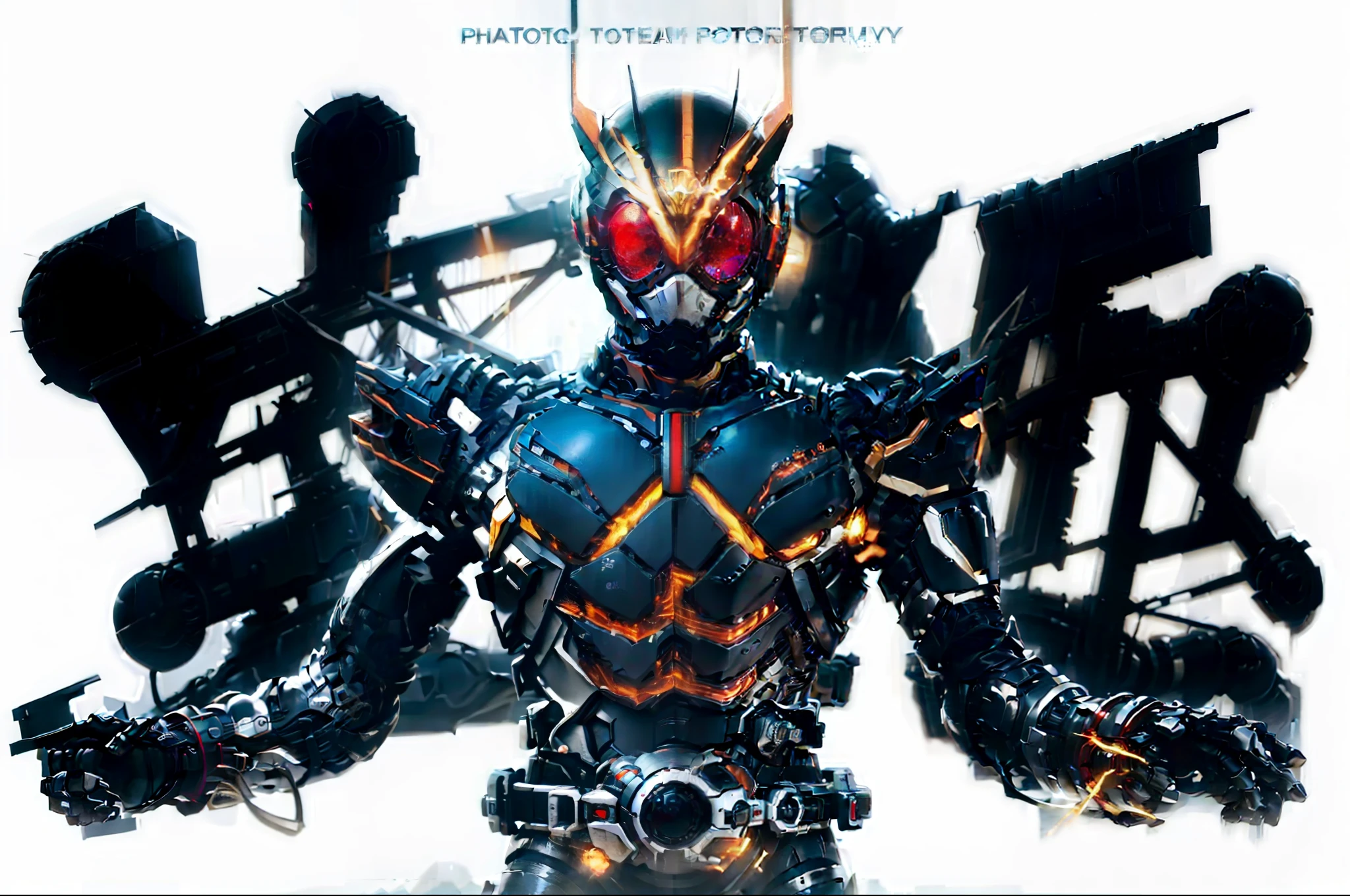 Realiy,photorealestic,Machinary,mechs,Technologie,musculous,glowing light eyes,Burly body,style of photography,Real scenery(Metallic texture 1.8)(Excess detail 2)(High resolution1.6)(4K clarity1.9)(Carbon fiber 1.5)(Metal reflection 1.5),Neon lights