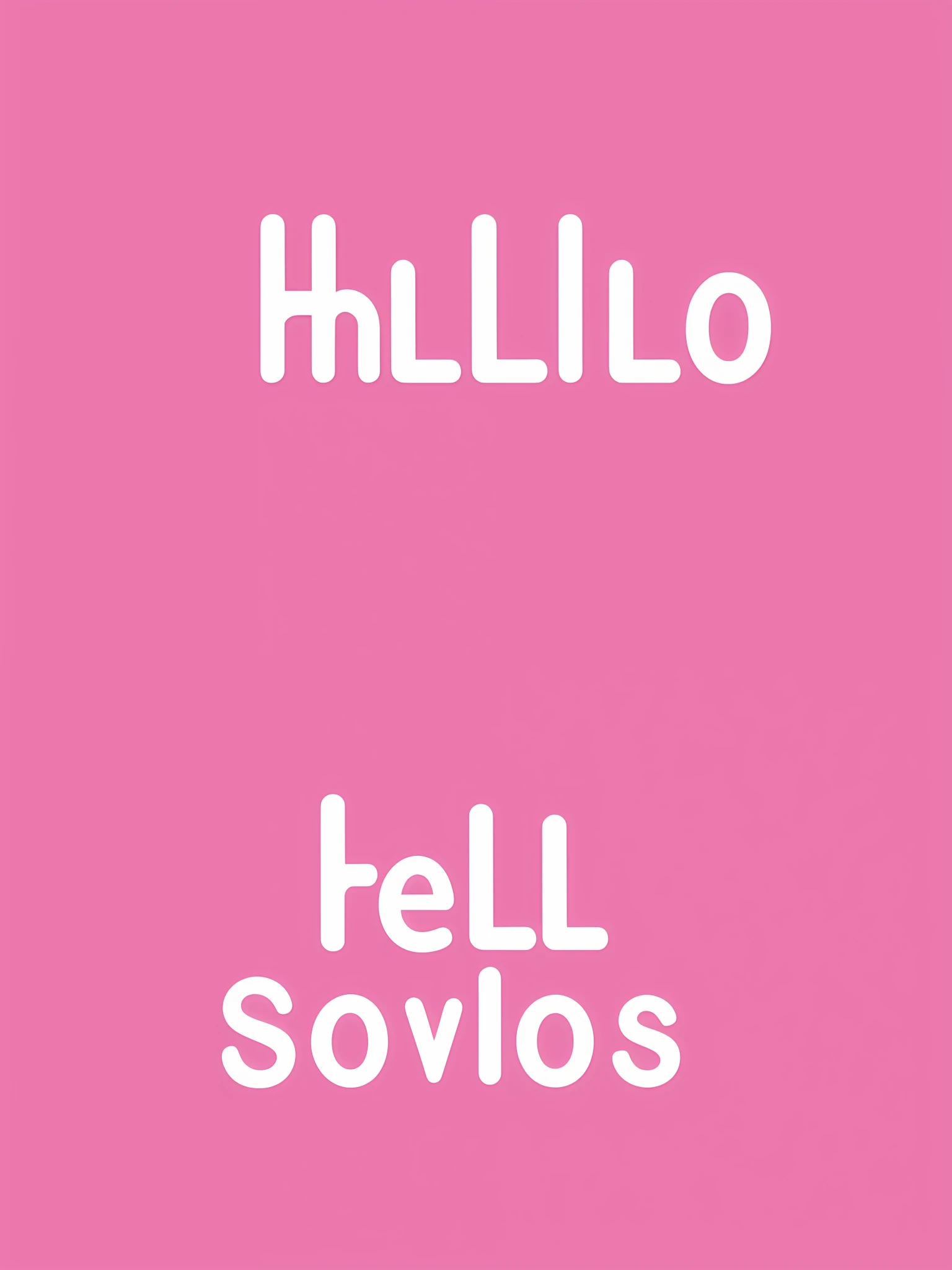 Logo in powder pink colors for a beauty salon with the name "Hello Girls"