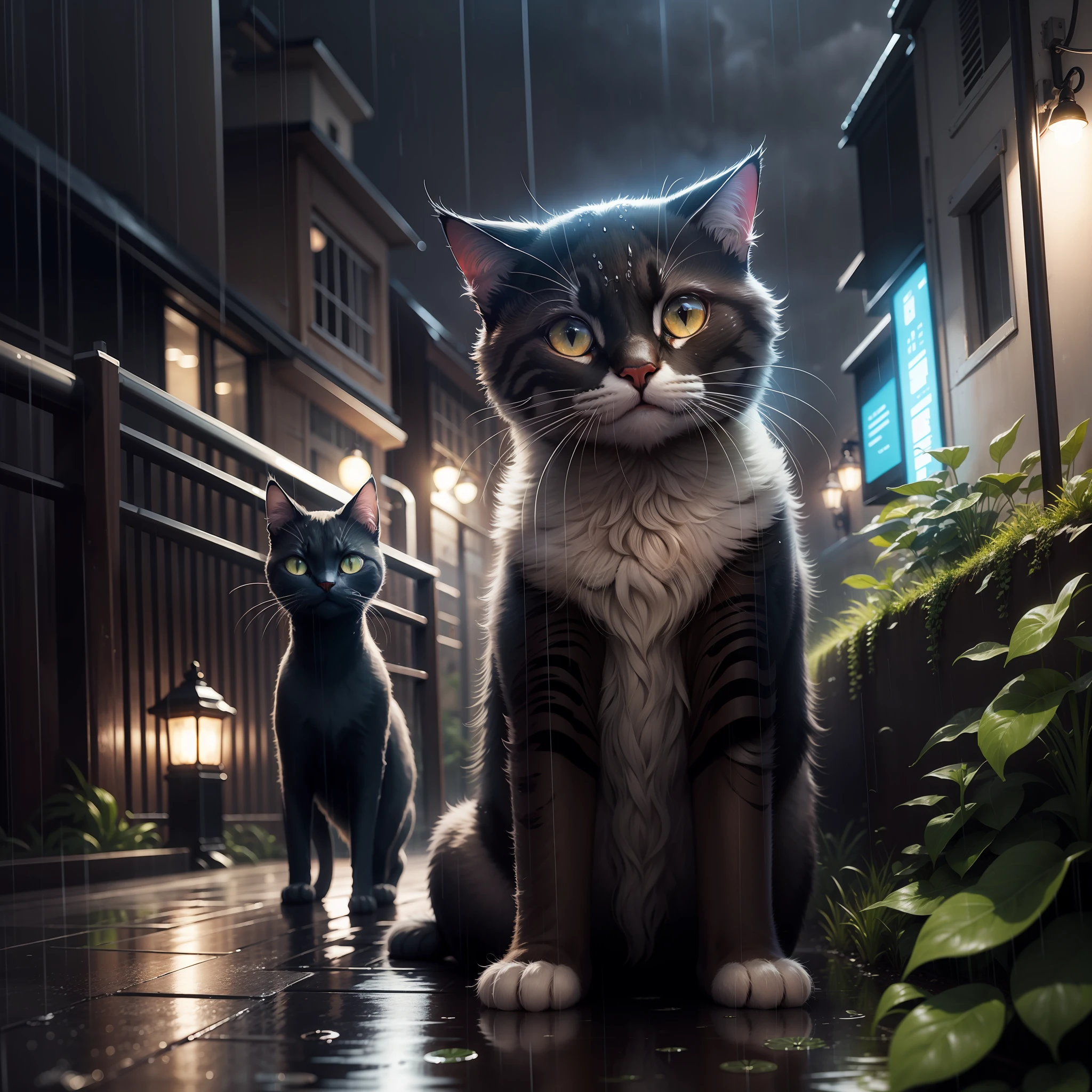 Rain cat