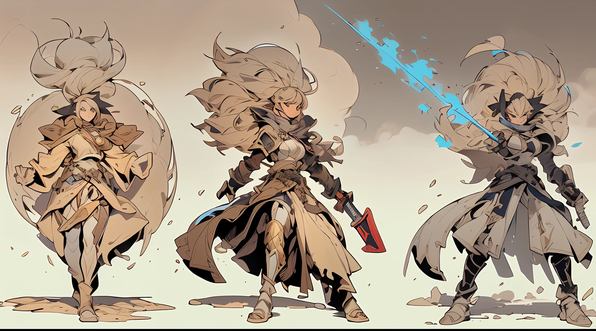 absurderes, hight resolution, ultra-detailliert, masutepiece, cel shading, (bold outline):1.2, flat-colors, sharp shadows, graphic style, manga influence, Clean lineart
break (1girl in,Solo), (Full body:1.1), Gold eyes, intricate hair, Long wavy hair, Angry face, Warrior Cuirus
break (open stance, Battle Pose, actionpose:1.2), (Complex background:1.1), (Effects of dust, Dessert effect, Sandstorm effects:1.4), (In the shower of falling rocks, Earth properties, earthquakes:1.2), (Meteor Strike:1.2), (Gaia Shake:1.2)
BREAK
