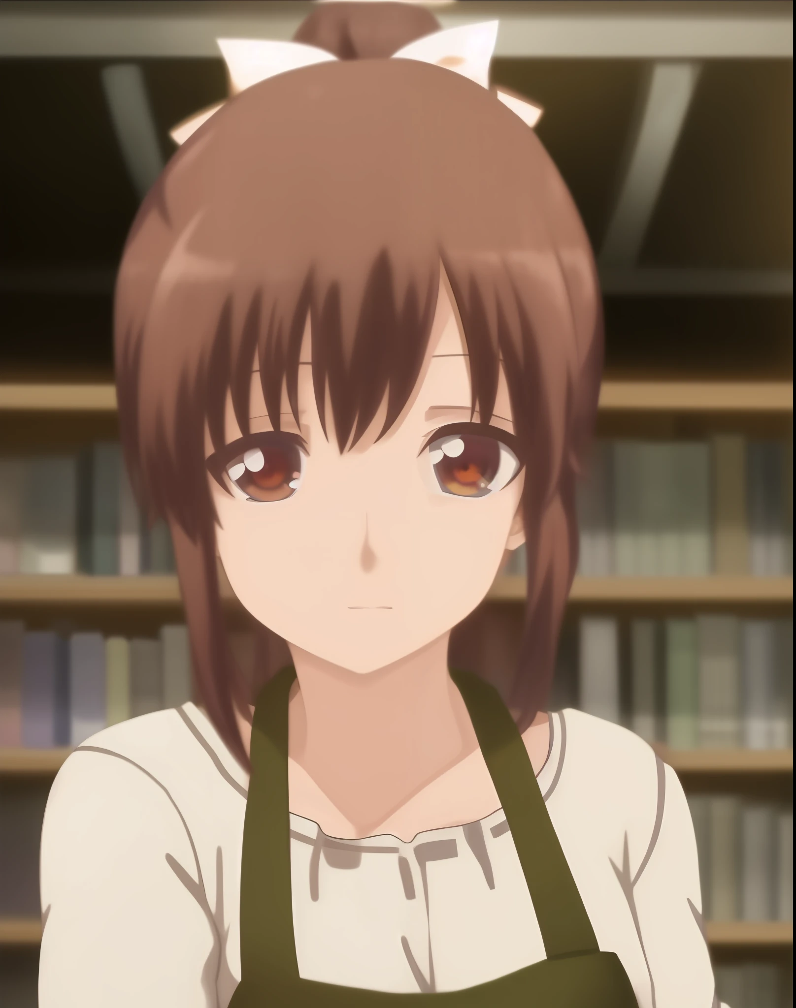 Close-up of people with bookshelves in the library, close up iwakura lain, iwakura lain, anime girl named lucy, close up of iwakura lain, anime best girl, anime visual of a cute girl, In the anime, female anime character, up of young anime girl, as an anime character, close up of lain iwakura