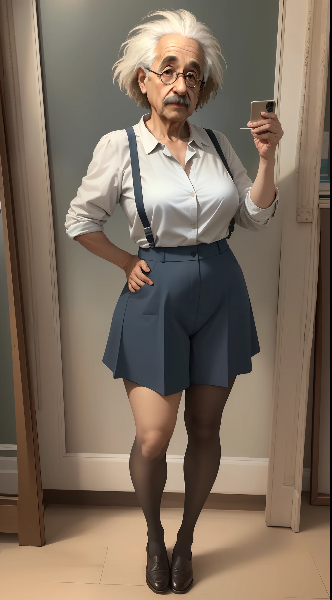 Foto de corpo inteiro de Albert Einstein , pintura profissional majestosa , intrincado , alto detalhe , foco nítido , dramatic , arte de pintura foto realista, realista hd 4k, realista, 4k hd