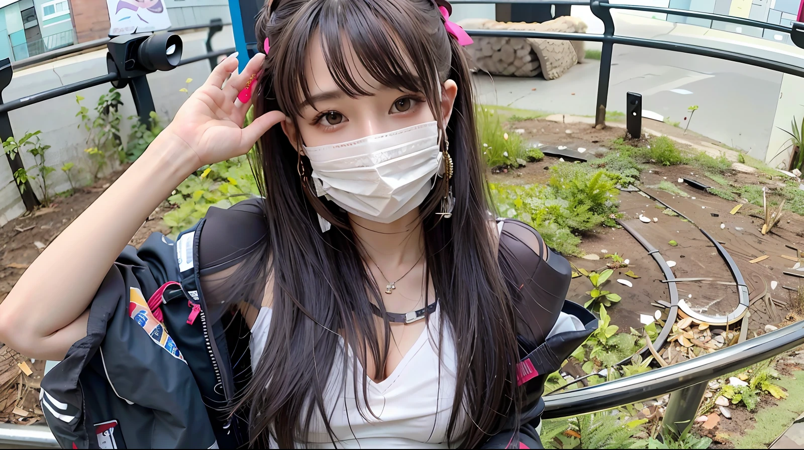 (8k, RAW photo, best quality, masterpiece:1.2), yjnn, 1girl, 3d, asian, bangs, bare_shoulders, bow, bra, chest, brown_eyes, brown_hair, cleavage, grey_background, lips, long_hair, long_sleeves, looking_at_viewer, medium_breasts, navel, nose, off_shoulder, open_clothes, open_shirt, panties, realistic, shirt, solo, stomach, underwear, undressing, upper_body, white_bra, white_panties, white_shirt,Shiny skin, beautiful delicate face, beautiful delicate eyes ,(realistic, photo realistic:1),Lie down on the bed