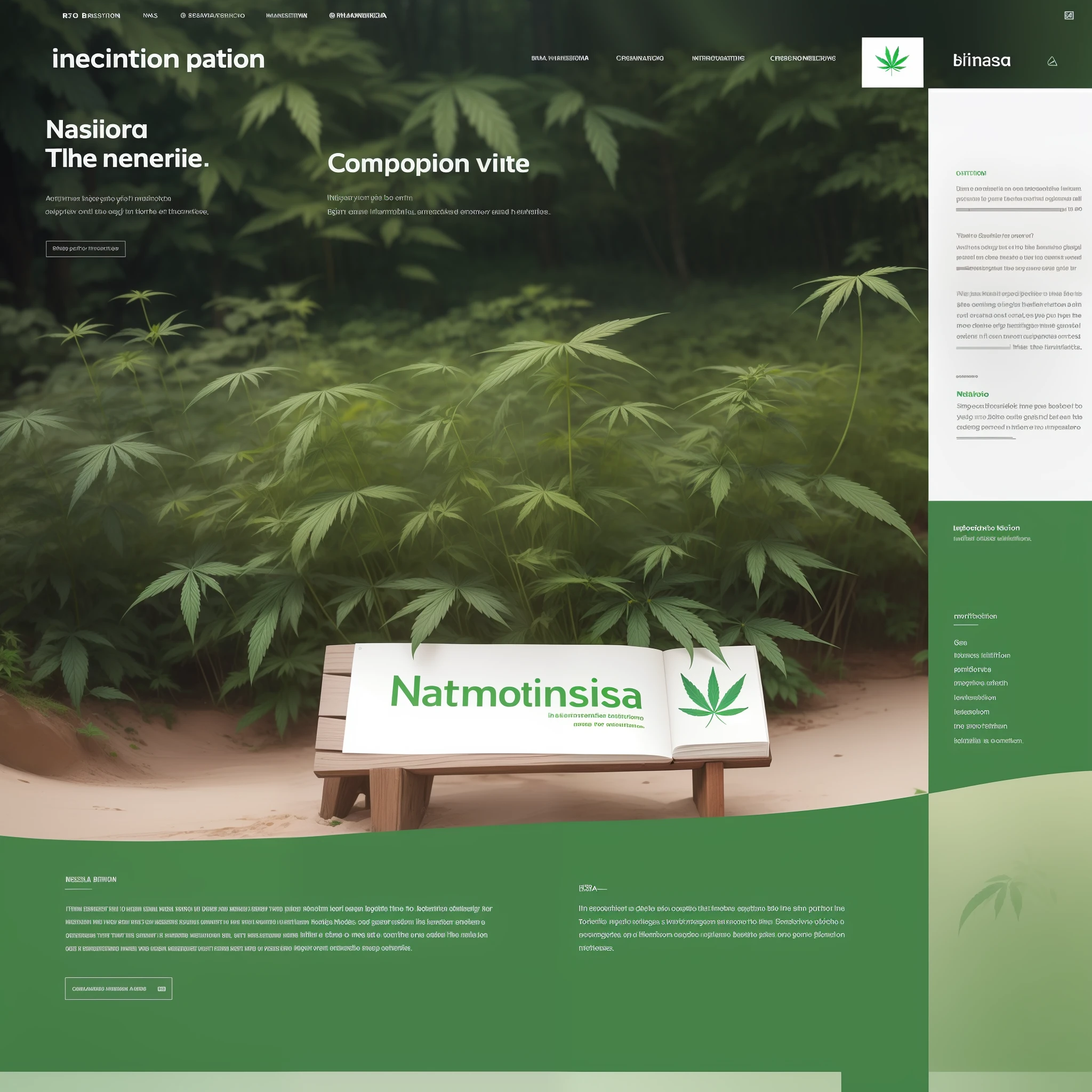 "((Introducing Na Brisa)), Share the essence of "Na Brisa" with an engaging image. Use a harmonious color scheme, including natural greens, to represent the cannabis theme. ((Incorporate the logo "Na Brisa" creatively)). Design with a positive and friendly tone, reflecting the page's mission and offerings. Add a short description introducing the page's content, mission, and the motivation behind it. Keep the text legible and easy to understand, encouraging the audience to explore further."