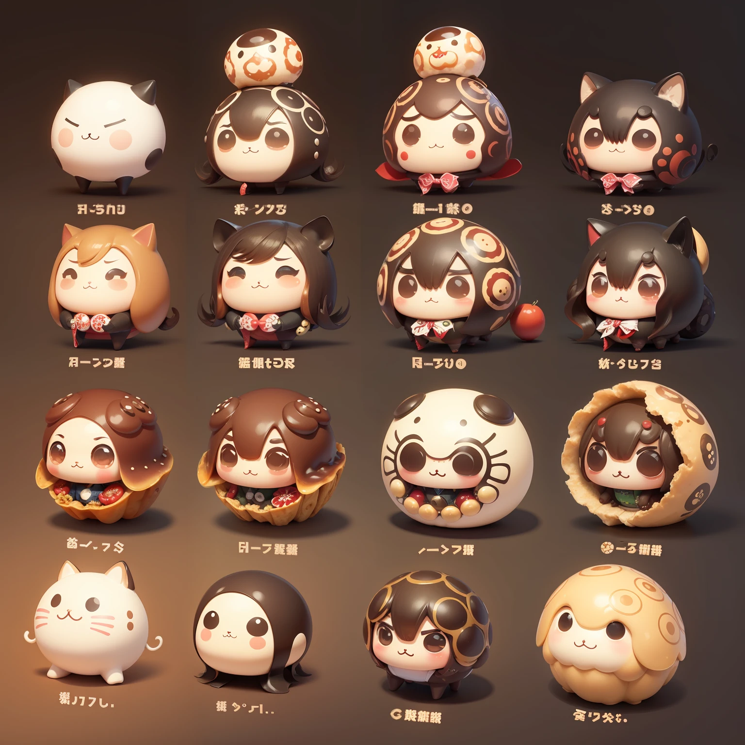 Takoyaki　Characterization　１One character