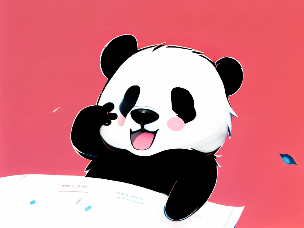 Wtrcolor style，（Panda characters）Digital art，offcial art，frontage，ssmile，tmasterpiece，big breasts beautiful，（（aquarelle）），facepaint，paint splatter，Complicated details。The is very detailed，Detailed eyes，[dripping:0.5]，Trends on Artstation，Rachel Walker