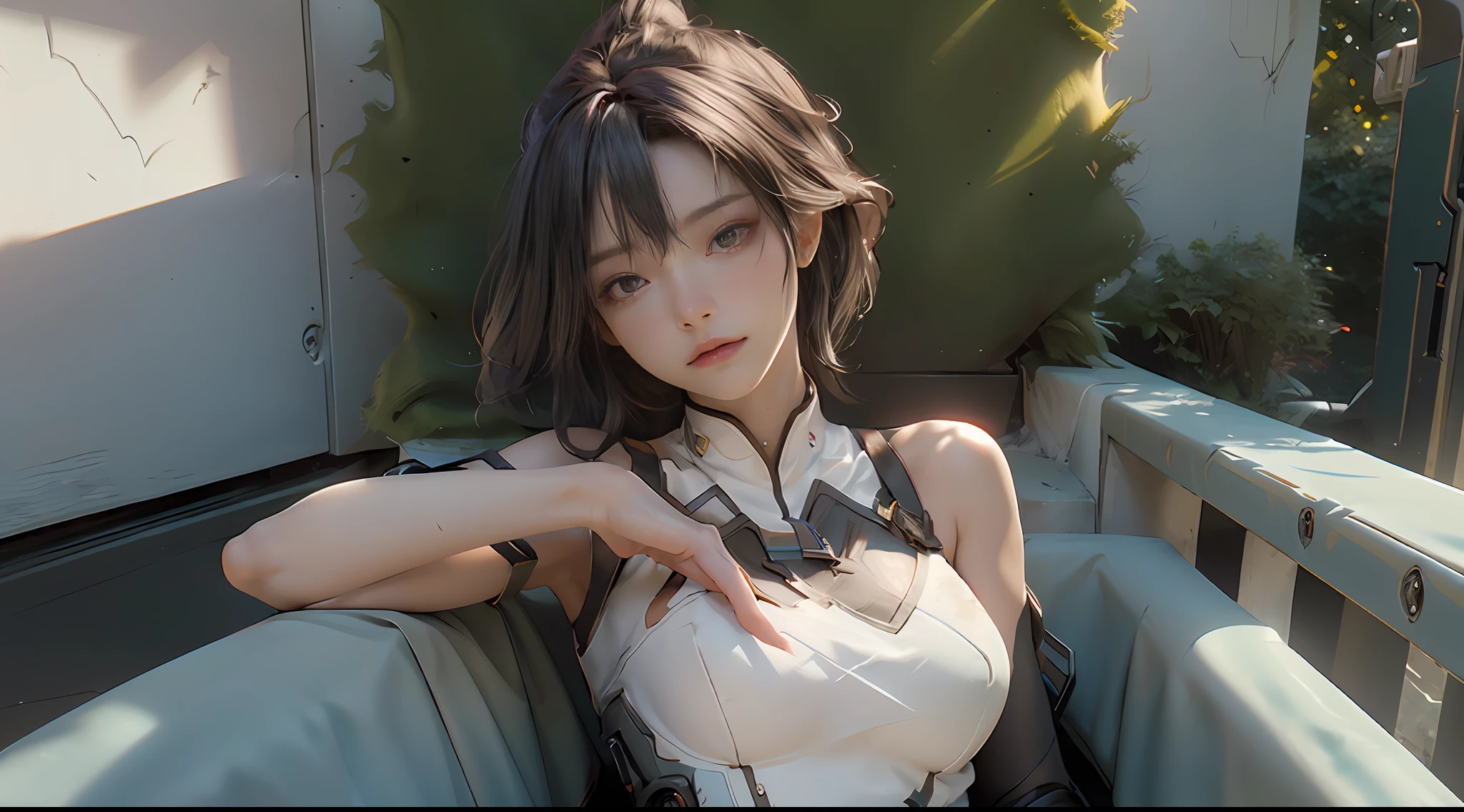 ((Best quality)), ((masterpiece)), (detailed:1.4), 3D, an image of a beautiful cyberpunk female,HDR (High Dynamic Range),Ray Tracing,NVIDIA RTX,Super-Resolution,Unreal 5,Subsurface scattering,PBR Texturing,Post-processing,Anisotropic Filtering,Depth-of-field,Maximum clarity and sharpness,Multi-layered textures,Albedo and Specular maps,Surface shading,Accurate simulation of light-material interaction,Perfect proportions,Octane Render,Two-tone lighting,Wide aperture,Low ISO,White balance,Rule of thirds,8K RAW,