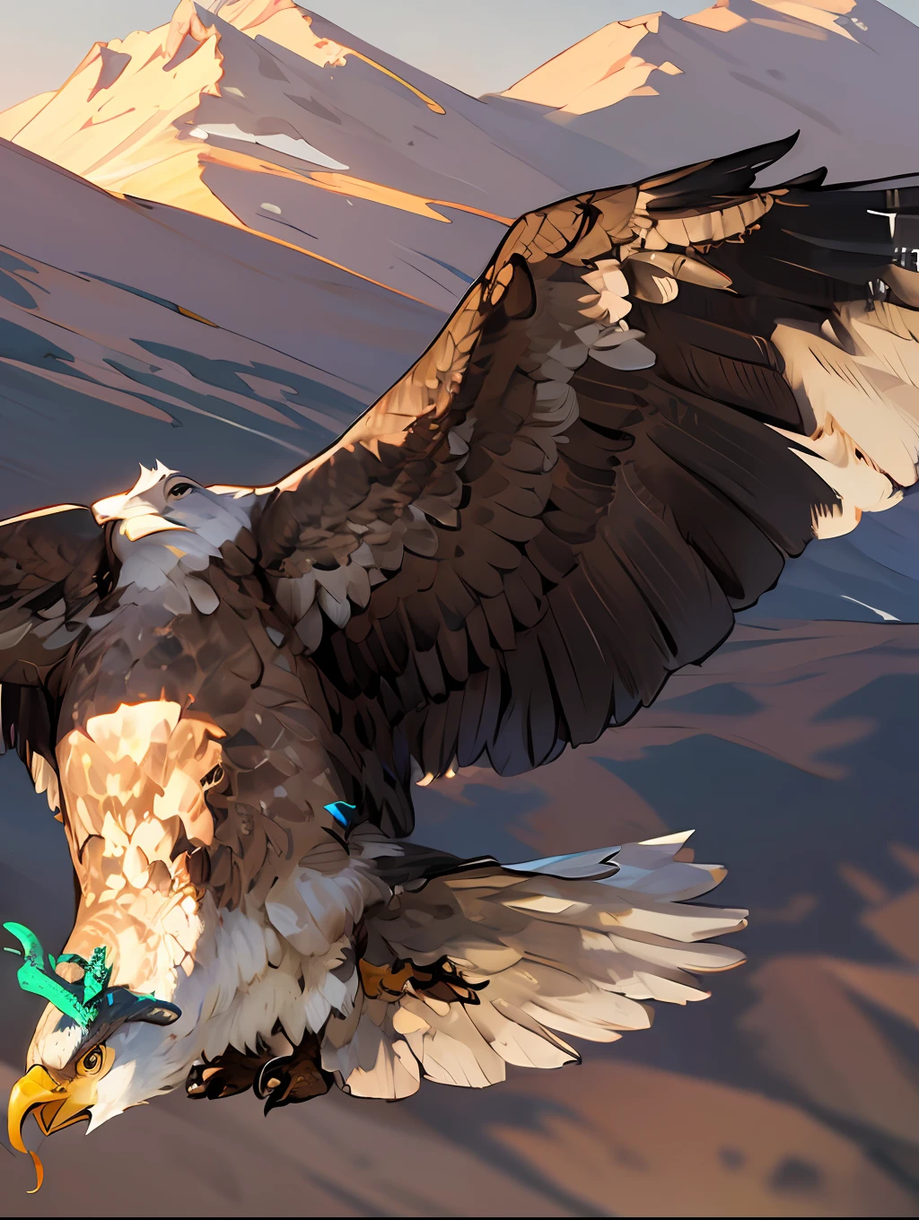 ((8 k resolution)), eagle hunting a snake, obra maestra