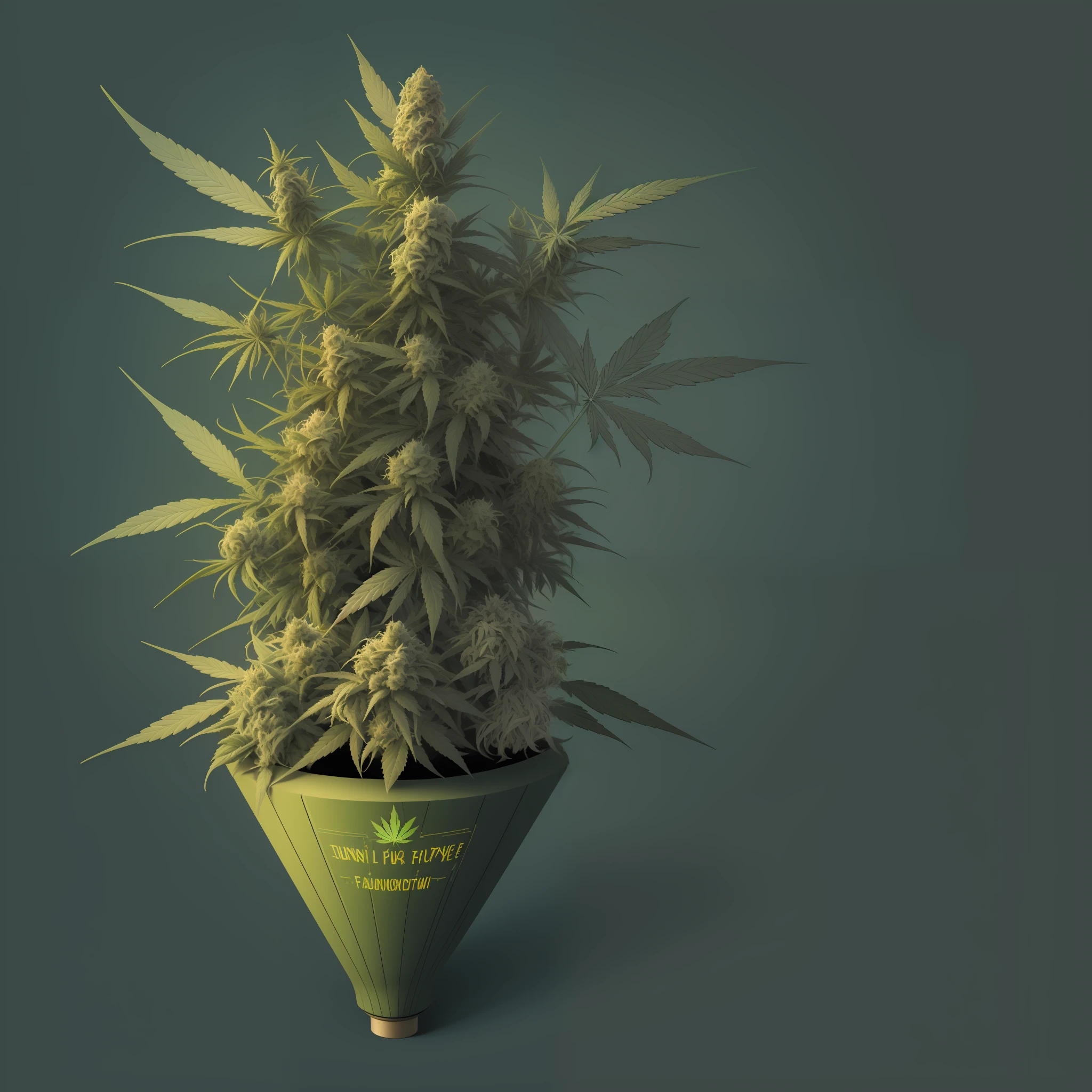 "((Fun and intriguing)), Create an image with an attractive color palette, mainly in natural green shades, ((buds)), and symbols related to cannabis. Design with legible fonts to present interesting cannabis facts and trivia. Keep the tone light-hearted, and use illustrations, photos, or graphics to maintain visual variety. Add a relevant CTA to encourage interaction."