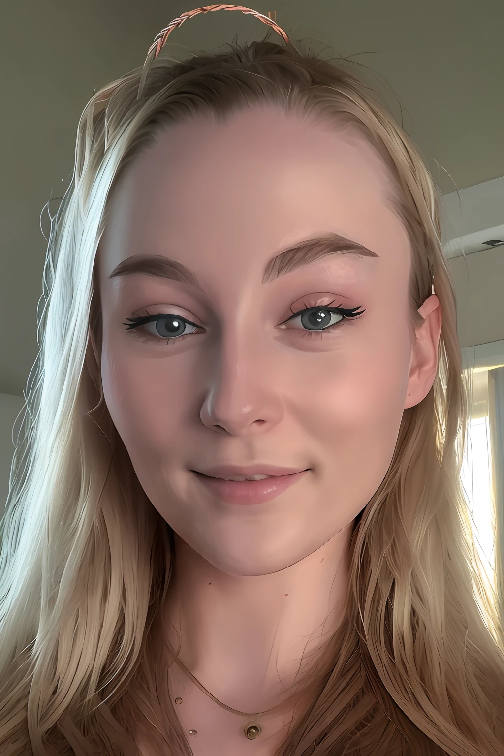 masterpiece, sharp focus, photo-realistic, award winning hyper realistic photo of STPeachV2, ((zoomed in on her face)), 8k ultra hd, 4k, (ultra hi definition photo), highest quality, best quality,