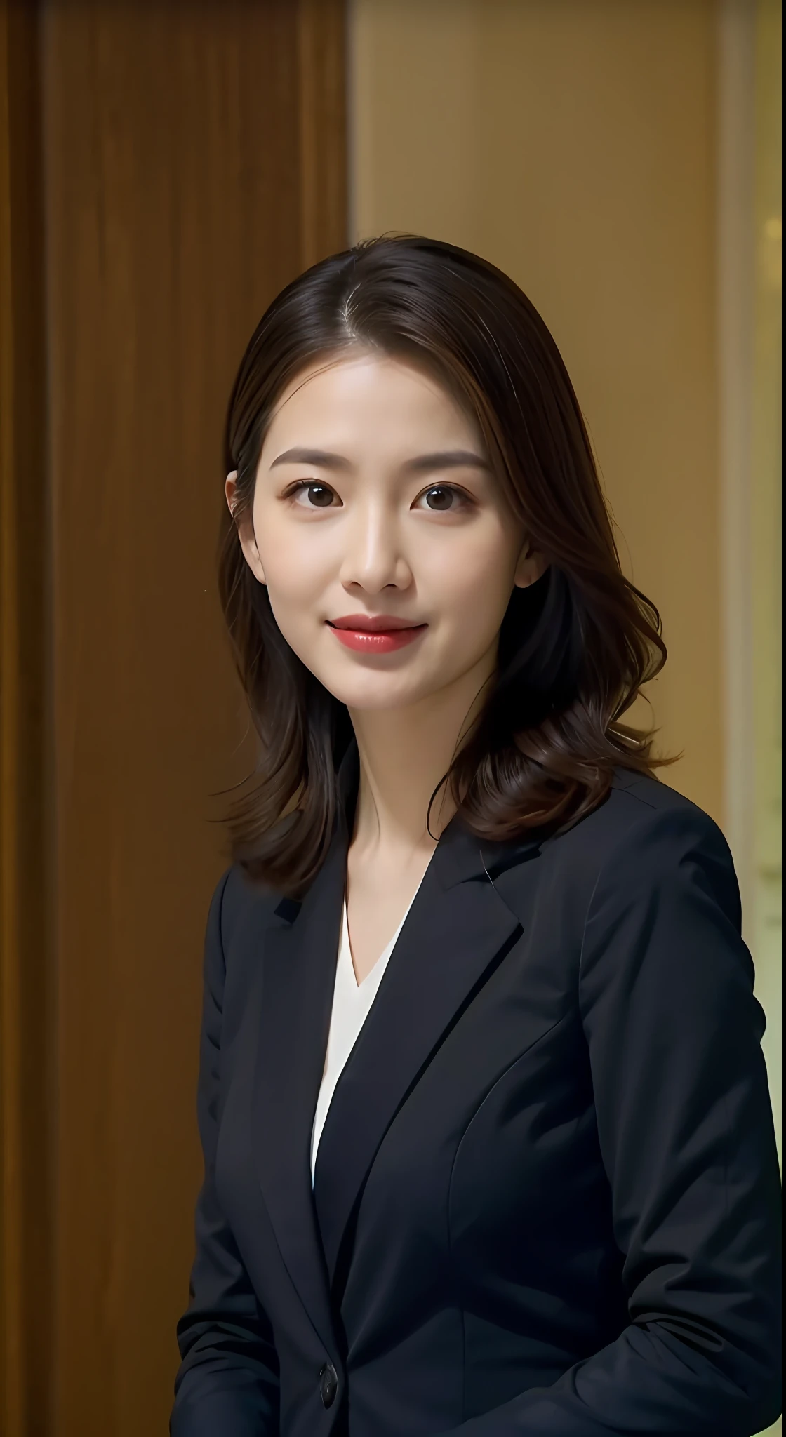 The highest image quality、超A high resolution、1girl in、beautiful countenance、Wear a long-sleeved tight suit、Long globe