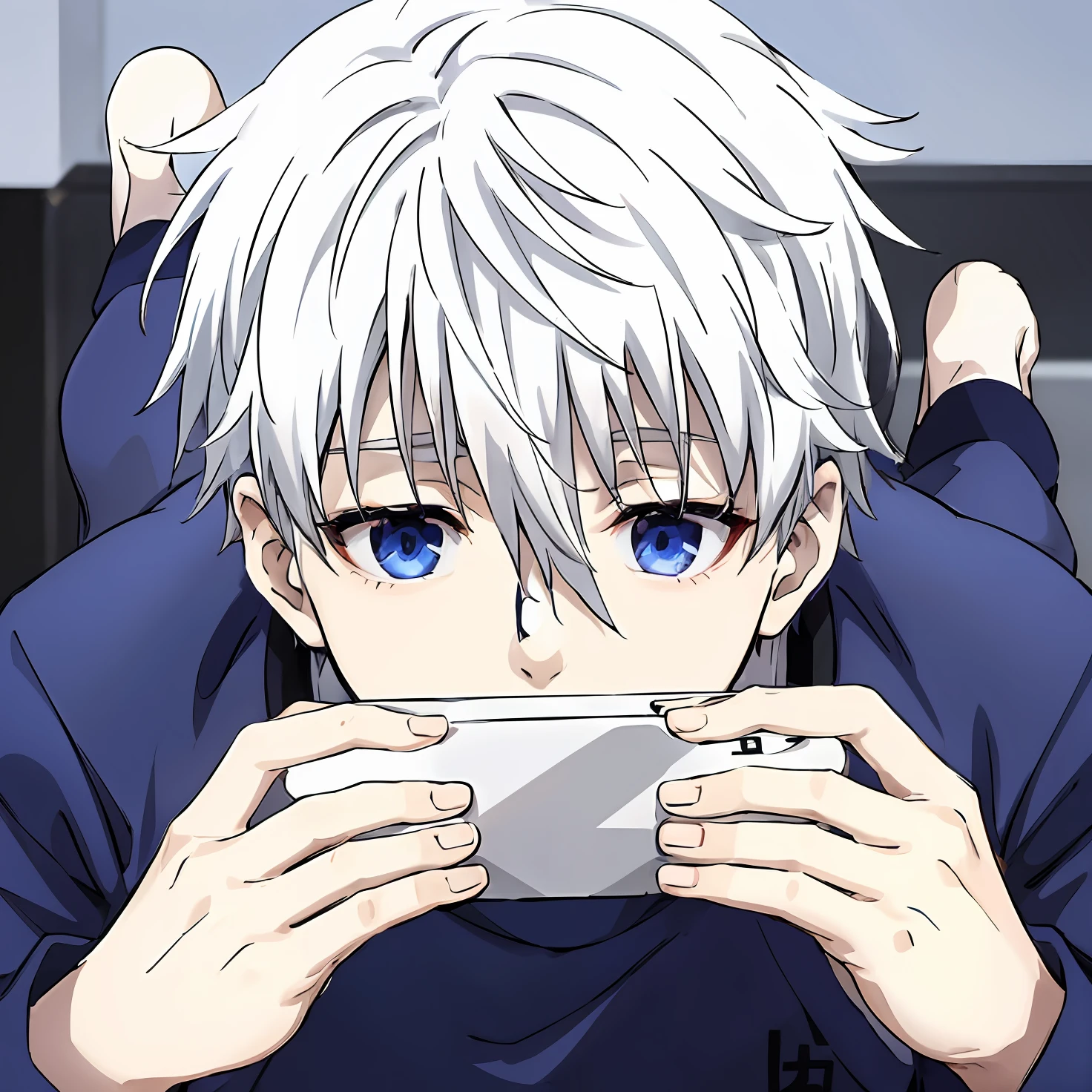 1boy, nagiseishiro, white hair, fair skin, handsome