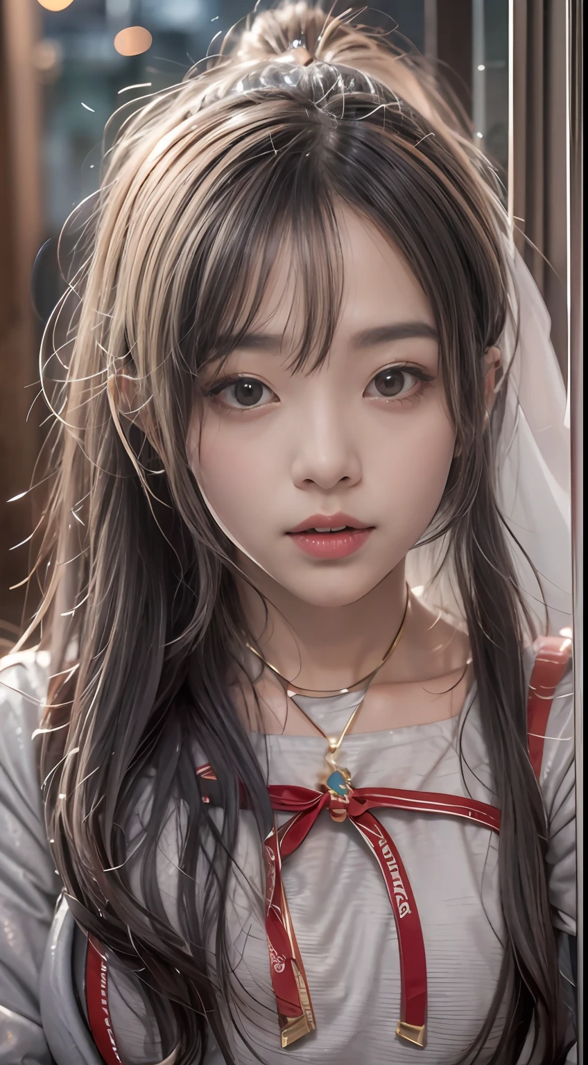 (tmasterpiece,k hd,hyper HD,4K)brunette color hair,14 years old Japanese girl,Uniform skirts,Emphasize the lips,Big white mouth,Soft lips,Glossy lips,The girl has fair and tender skin,Soft hair like slippery silk,Sparkling,Almost reluctant to look away。But you know,She wears a sun dress!Imagine that,She just wore a nightdress to go shopping in the bustling Sanlitun,One can't help but want to take a closer look。Take a closer look, desi,Her nightdress is quite fashionable,The skirt flutters in the wind,It's like adding a touch of energy to the whole street,Sit on a crocodile skin train,Face-to-face perspective,(From the angle below),Sit in a train crocodile leather seat,sitting in front,Lip zoom camera,head portrait,Head down and sleepy-eyed,looking at the viewer only", best qualtiy, hyper HD, (realisticlying:1.4),, A high resolution, the detail, RAW photogr, Sharp Re, Nikon D850 Film Stock Photo by Jefferies Lee 4 Kodak Portra 400 Camera F1.6 shots, Rich colors, ultra-realistic vivid textures, Dramatic lighting, Unreal Engine Art Station Trend, cinestir 800,