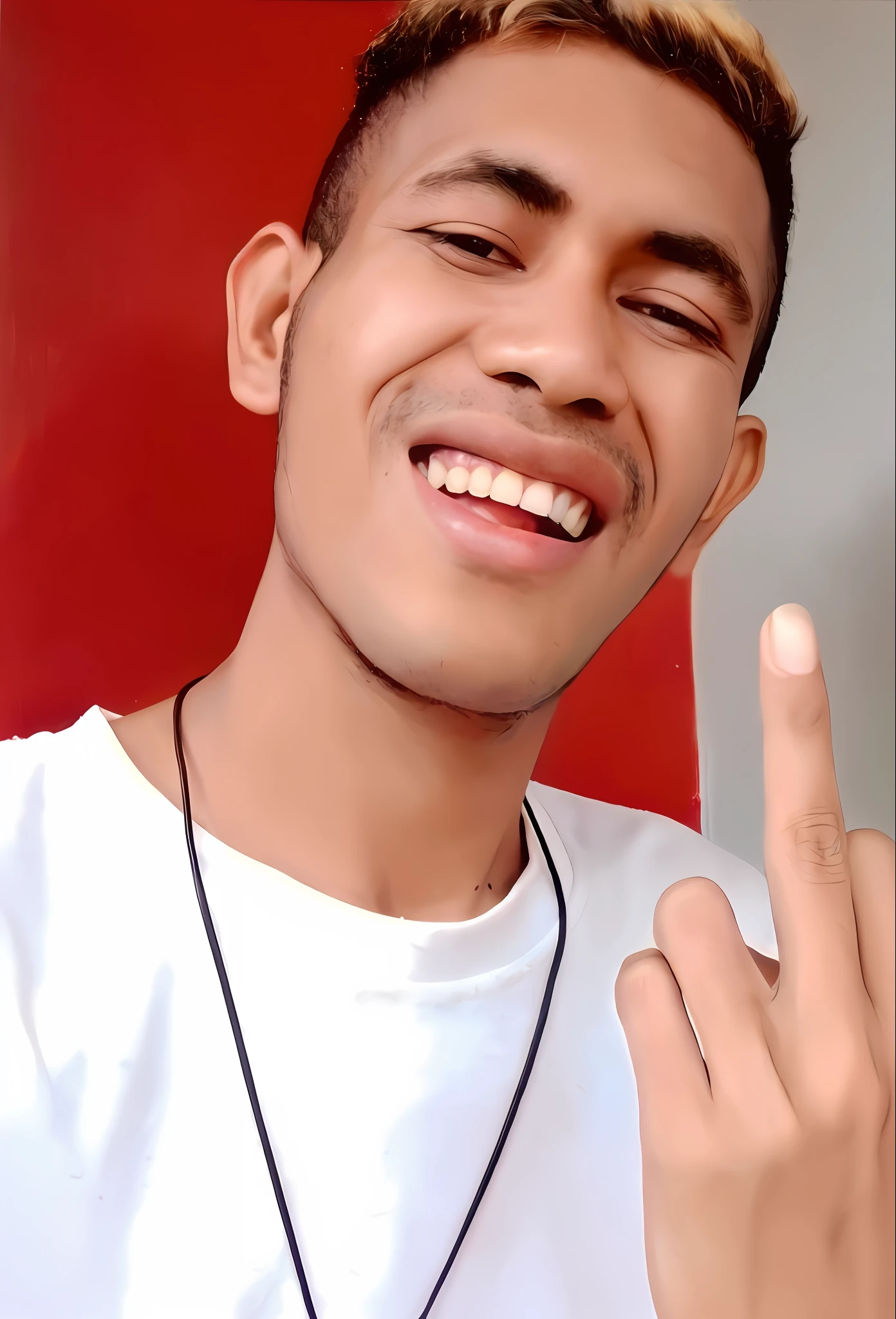 arafed man with a mustache and a white shirt smiling, caio santos, headshot photo, andrew gonzalez, taken in the early 2020s, joel torres, portrait of danny gonzalez, brown skin man with a giant grin, headshot profile picture, riyahd cassiem, andrew thomas huang, mohamed chahin, alex miranda, headshot portrait