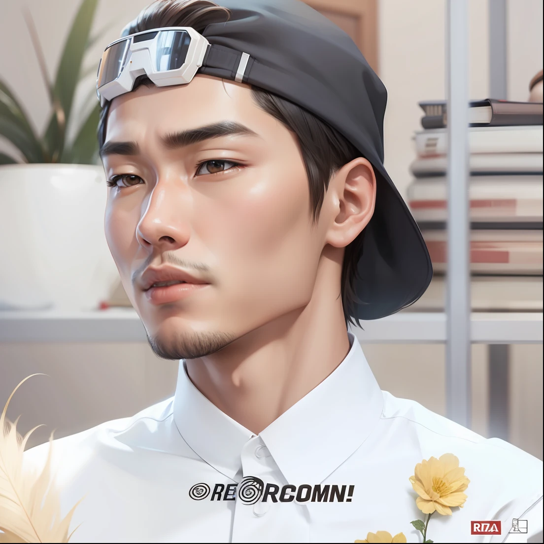 Realistic,homem, coreano