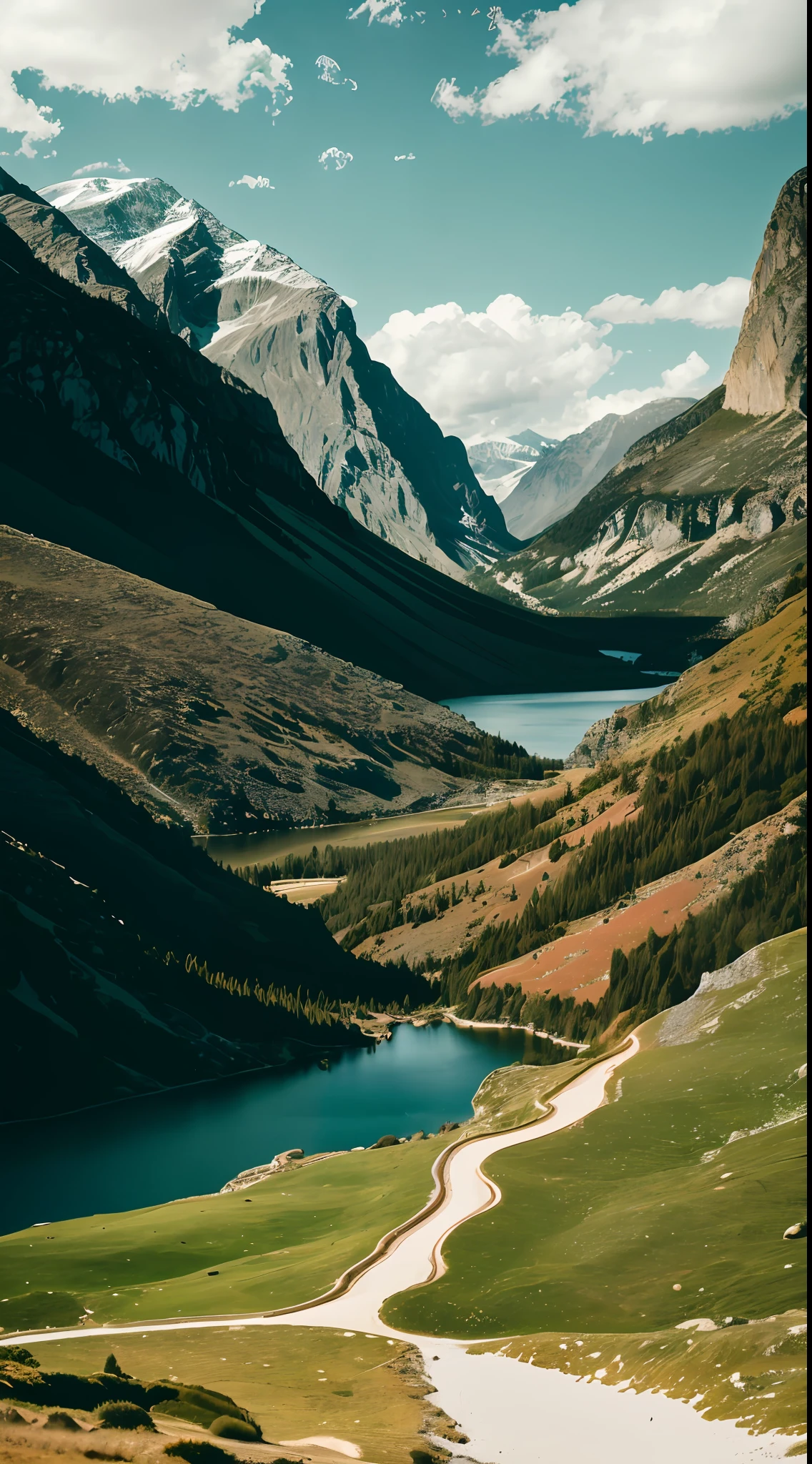 RAW photo of a landscape, small details, photorealistic, ultra-realistic photo, 8k uhd, dslr, soft lighting, high quality, film grain, Fujifilm XT3, (masterpiece)