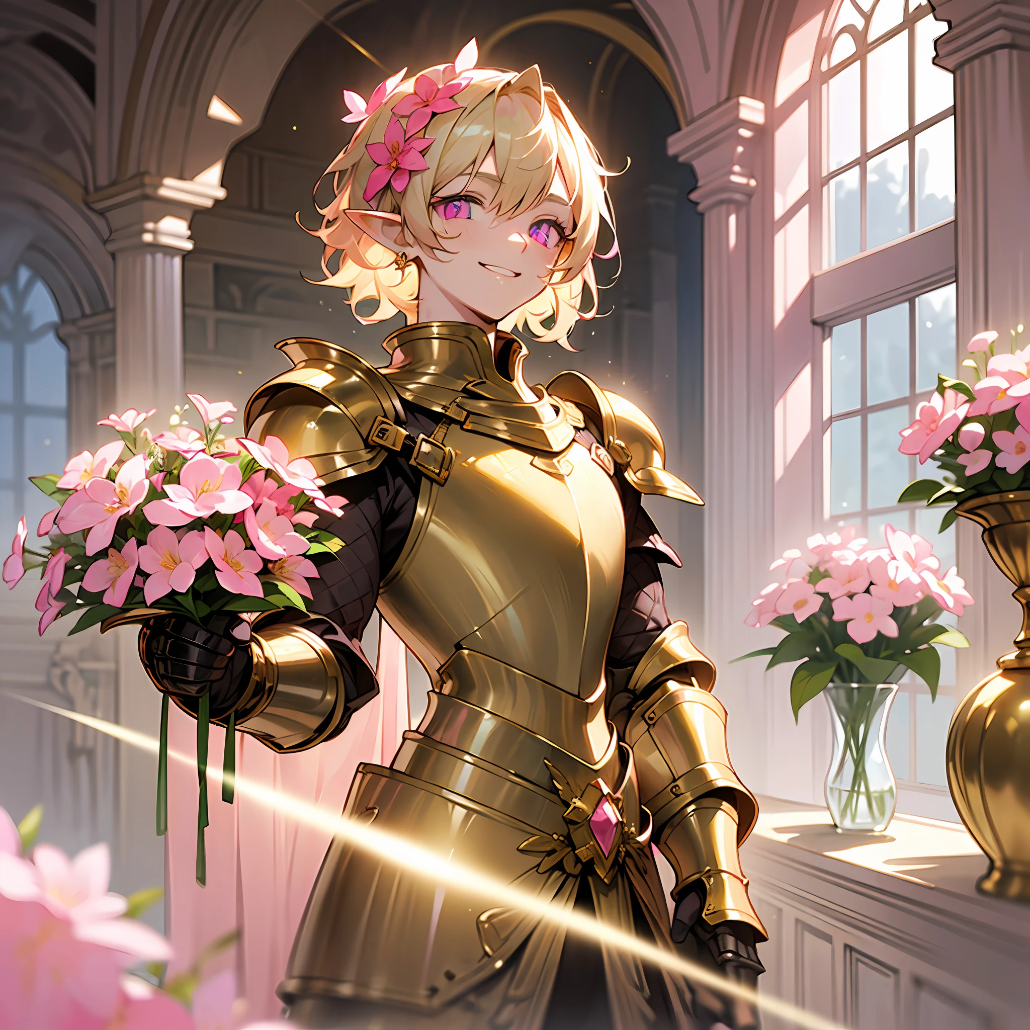 (((light pink colored eyes))), (((light pink eyes))), ((pink colored eyes)), (looking at the viewer)