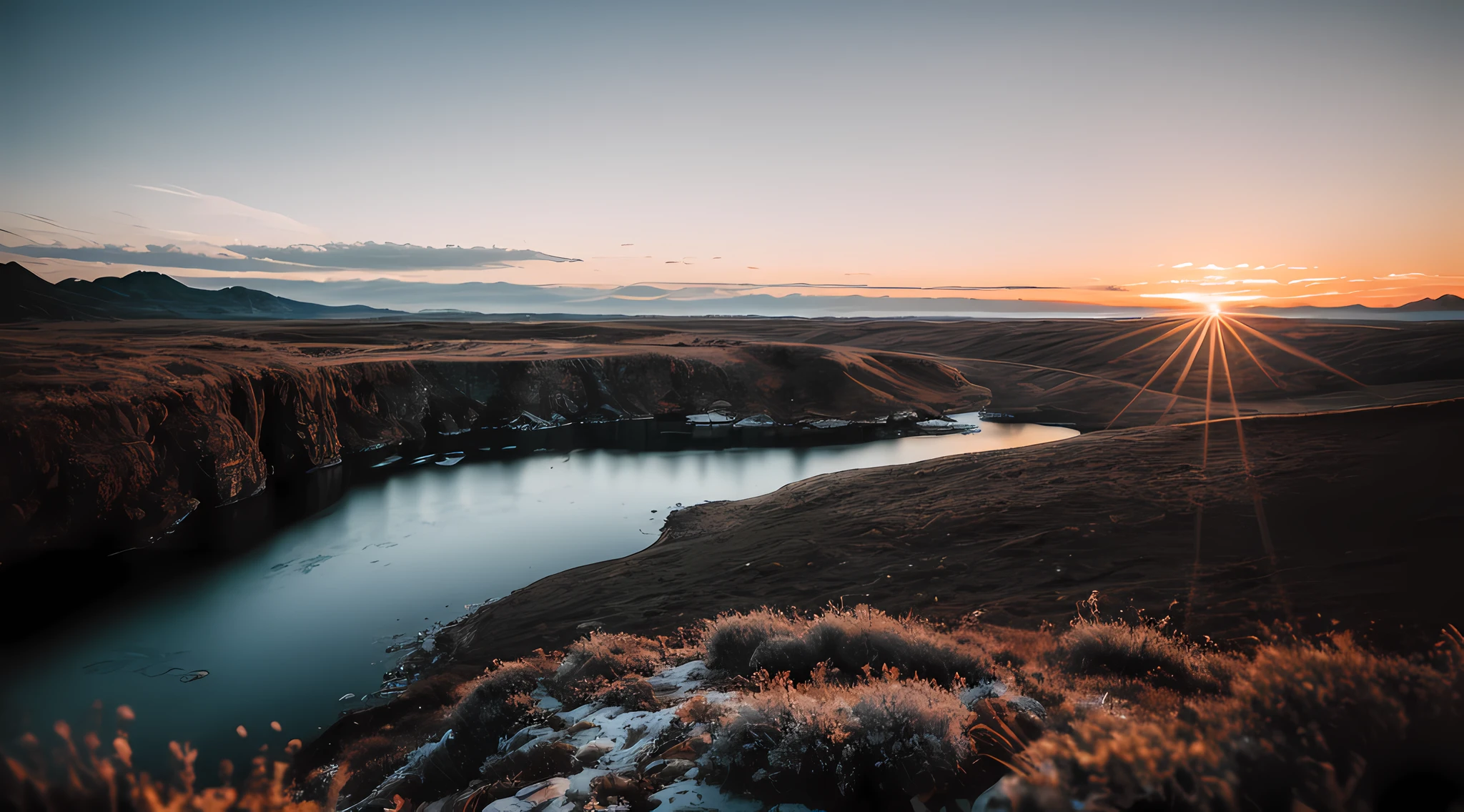RAW photo of a landscape, small details, photorealistic, ultra-realistic photo, 8k uhd, dslr, soft lighting, high quality, film grain, Fujifilm XT3, (masterpiece)
