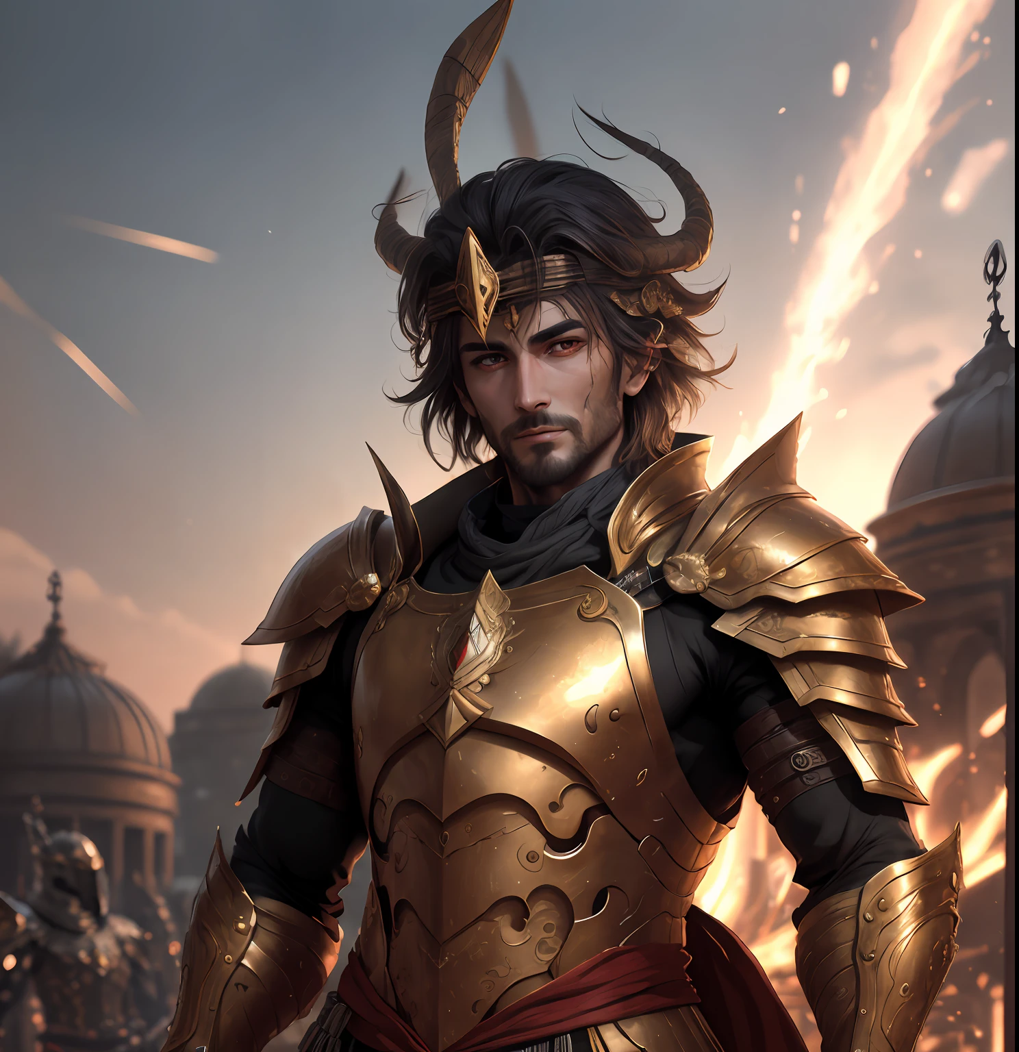 Son golku in golder armour