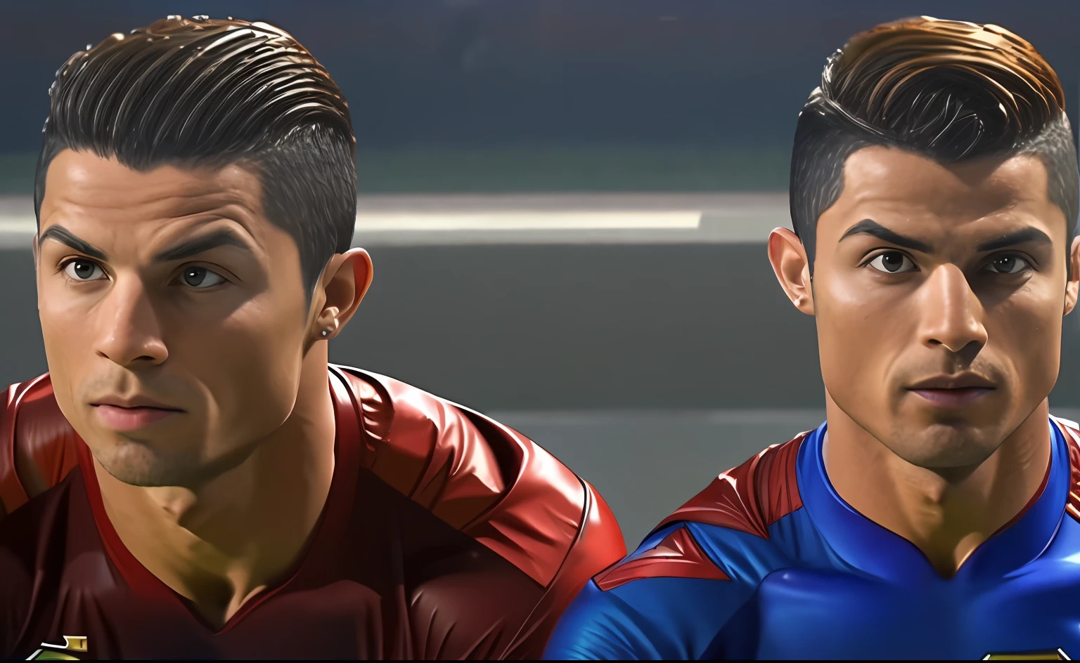 Cristiano Ronaldo berpakaian supermen