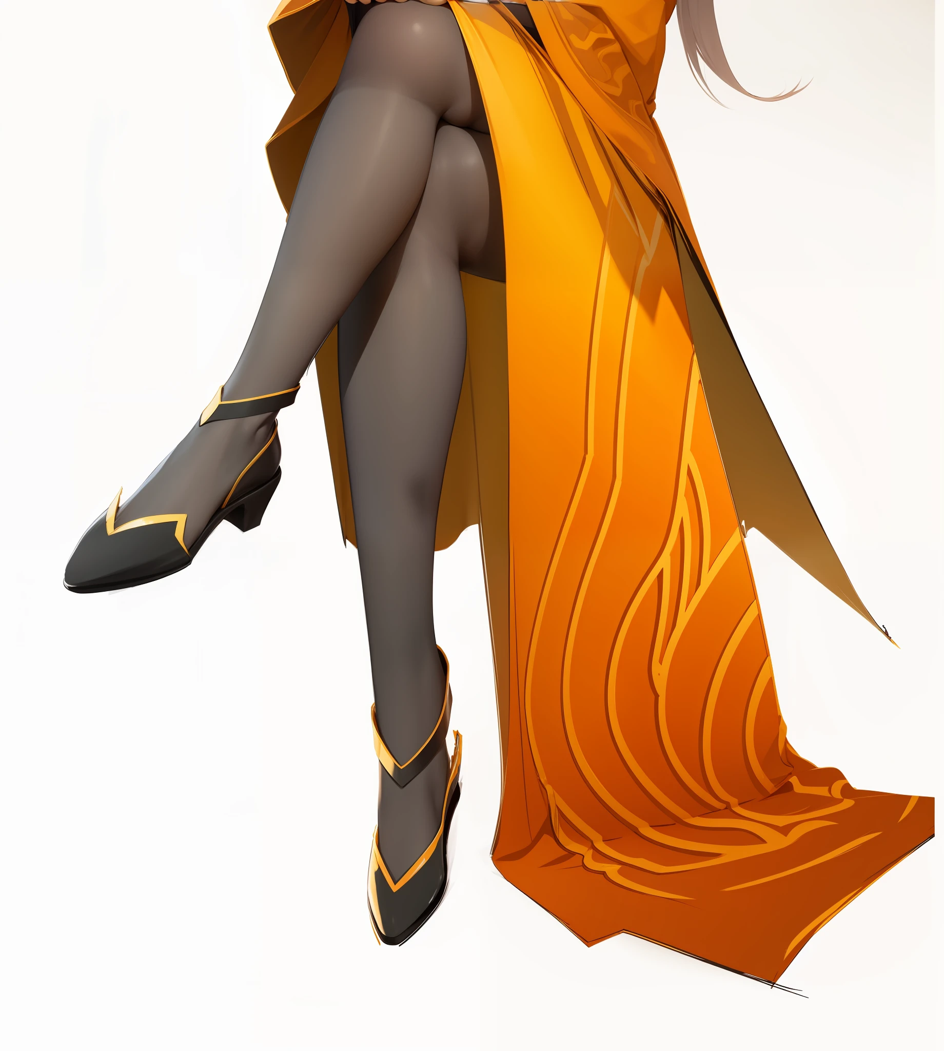 The long skirt covers the back at the front