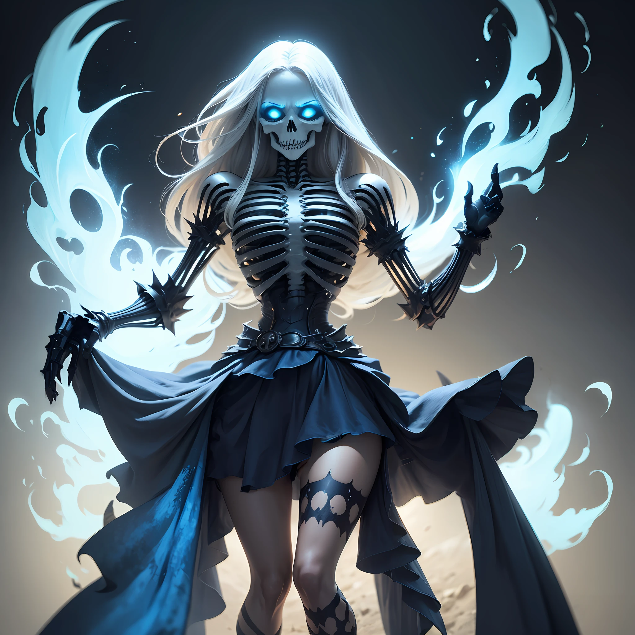 Repair her skelleton hands and legs, female skelleton