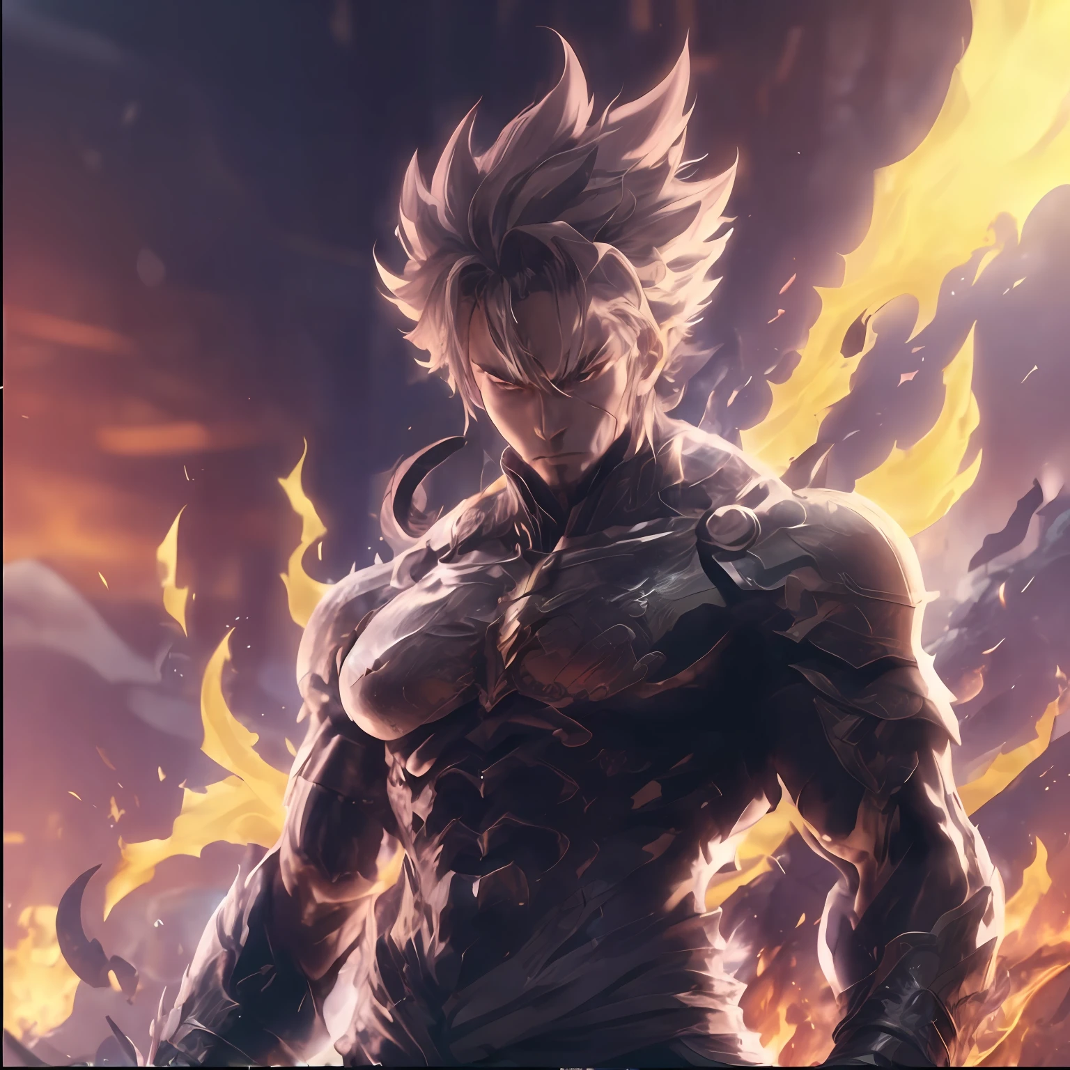 a man with a sword standing in front of a fire, badass anime 8 k, 4 k manga wallpaper, anime epic artwork, 4k anime wallpaper, hd anime wallaper, anime wallpaper 4 k, anime wallpaper 4k, anime style 4 k, anime wallaper, an epic anime of a energy man, epic 8 k hd anime shot, detailed digital anime art