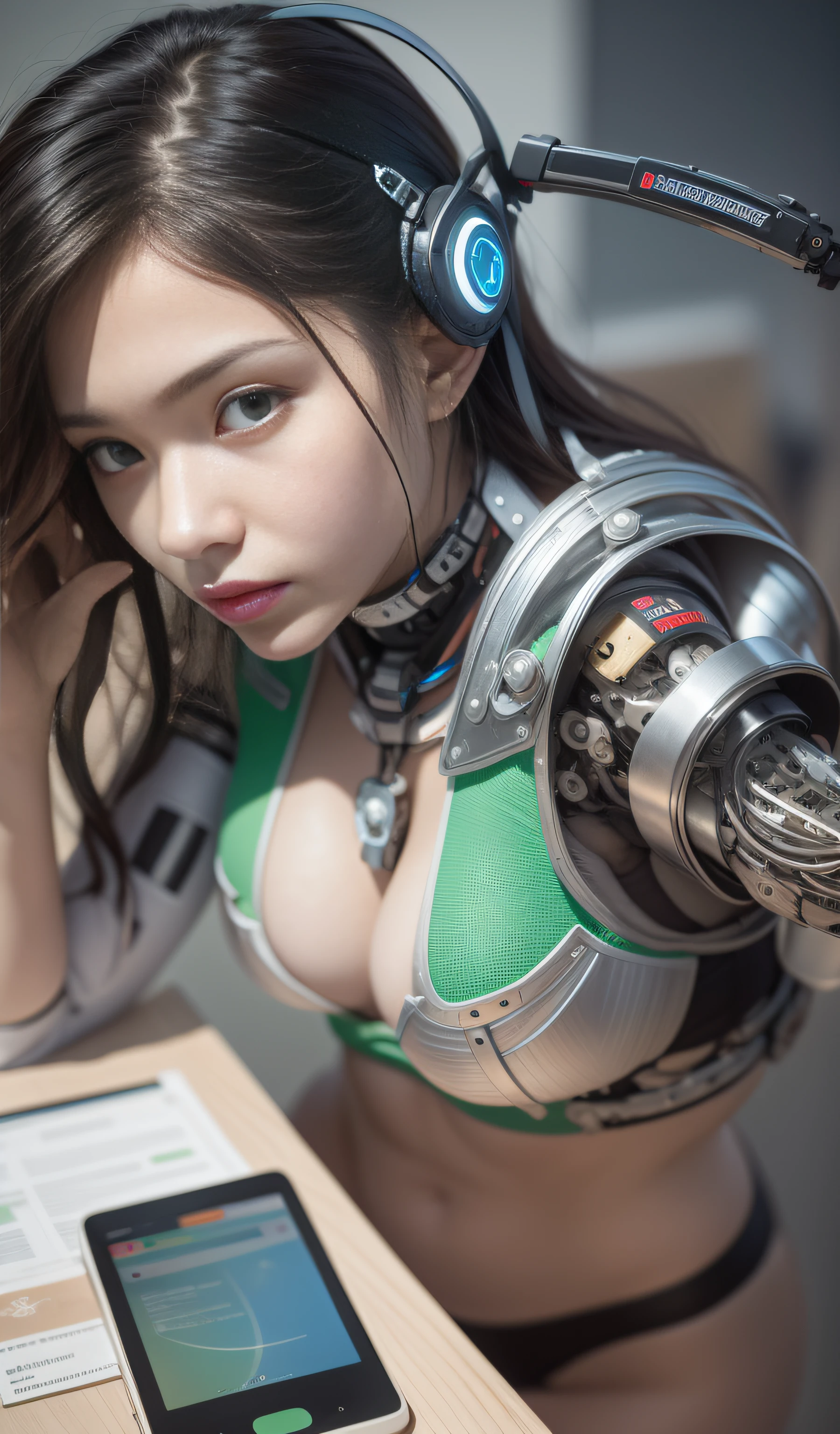 Ultra Detalhe, alta resolução, Ultra Detalhado, melhor qualidade, Awesome, qualidade superior, extremamente detalhado CG unidade de papel de parede 8k, cinematic lighthing, Link Cyberpunk o Zelda, Cyberpunk, menino escuro, roupa verde, armadura verde, Berde Neon, cabelo louro, elfo
POSITIVAS---- VARIADAS===Surprisingly detailed and realistic that blurs the boundaries between man and machine. Enter a world where the line between organic and synthetic beings becomes increasingly indistinguishable. A tecnologia "Real Mechanical Parts" It allows individuals to transcend their biological limitations and embrace a new era of enhanced capabilities. Whether it's the precision and strength of robotic limbs, the computational power of cybernetic implants or the sensory enhancements that bridge the gap between humans and machines;, these mechanical augmentations offer unprecedented possibilities. As society grapples with the ethical implications and social impact of this innovative technology, a multitude of stories unfold. The narrative delves into the personal journeys of those who choose to undergo transformation, exploring their motivations, aspirations and the profound consequences of merging with technology. The images produced through 'Real Mechanical Parts' capture the intricate details and nuances of these cybernetic enhancements, depicting a fusion of human and machine that challenges traditional notions of identity and existence. Beyond the personal stories, temas maiores emergem dentro desse mundo. Questions arise about the accessibility and affordability of such transformative technology, the divide between those who embrace augmentation and those who remain purely human, and the ever-present debate on the ethical boundaries of human-machine integration. The society portrayed in this world deals with the profound implications of "Real Mechanical Parts" as it reshapes the fabric of everyday life. In the midst of these complex dynamics,