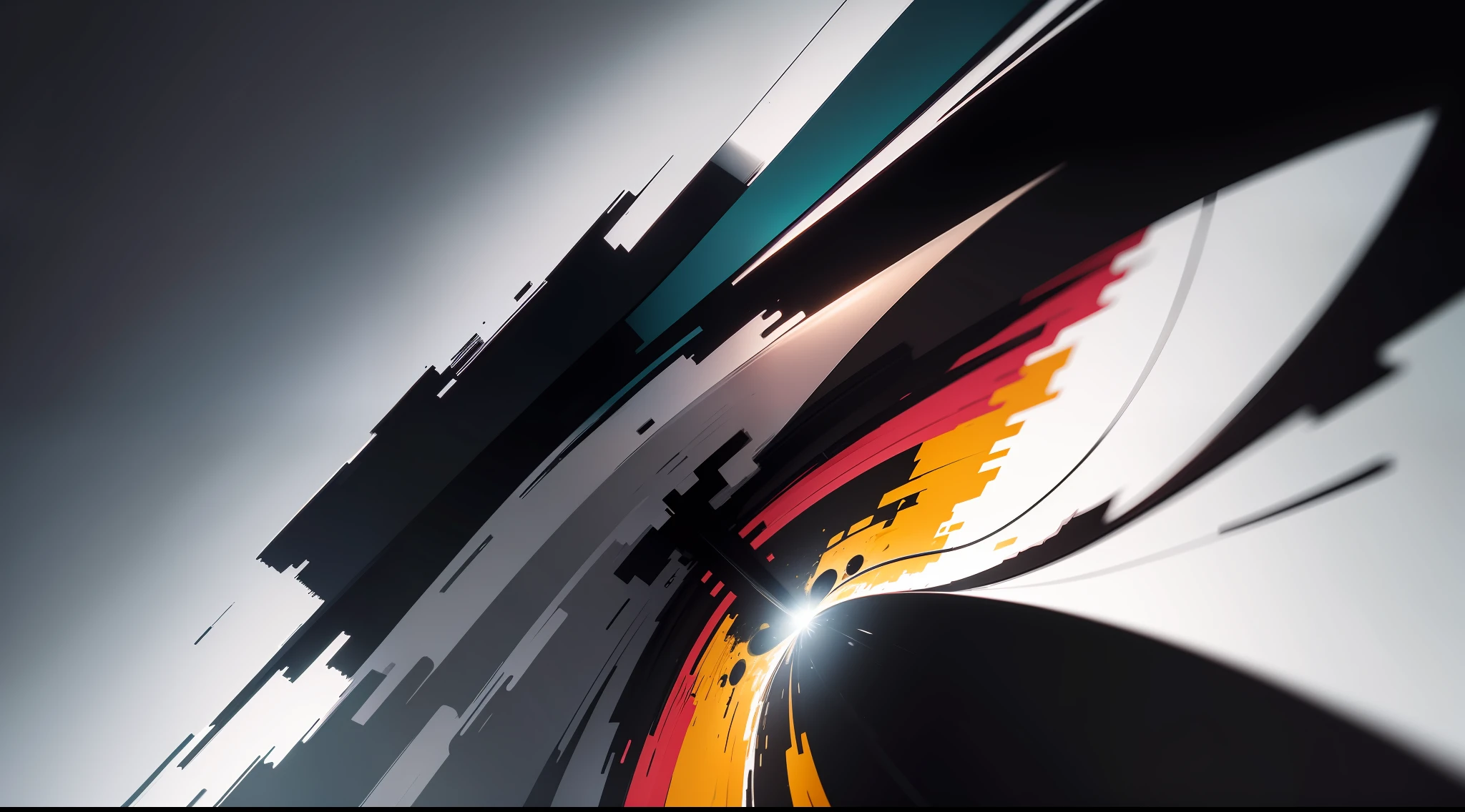 criar uma imagem abstrata somente com as cores preto e branco que sirva para colocar fotos e texto na imagem, ultrarealista, 8k