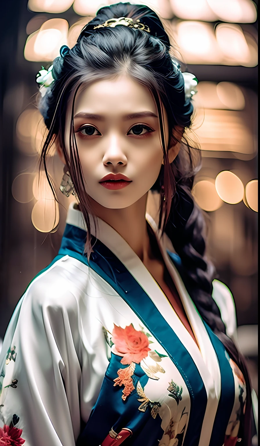 best quality, masterpiece, highres, wuxia 1girl, china dress, super Beautiful face, super beautiful eye, super beautiful hair