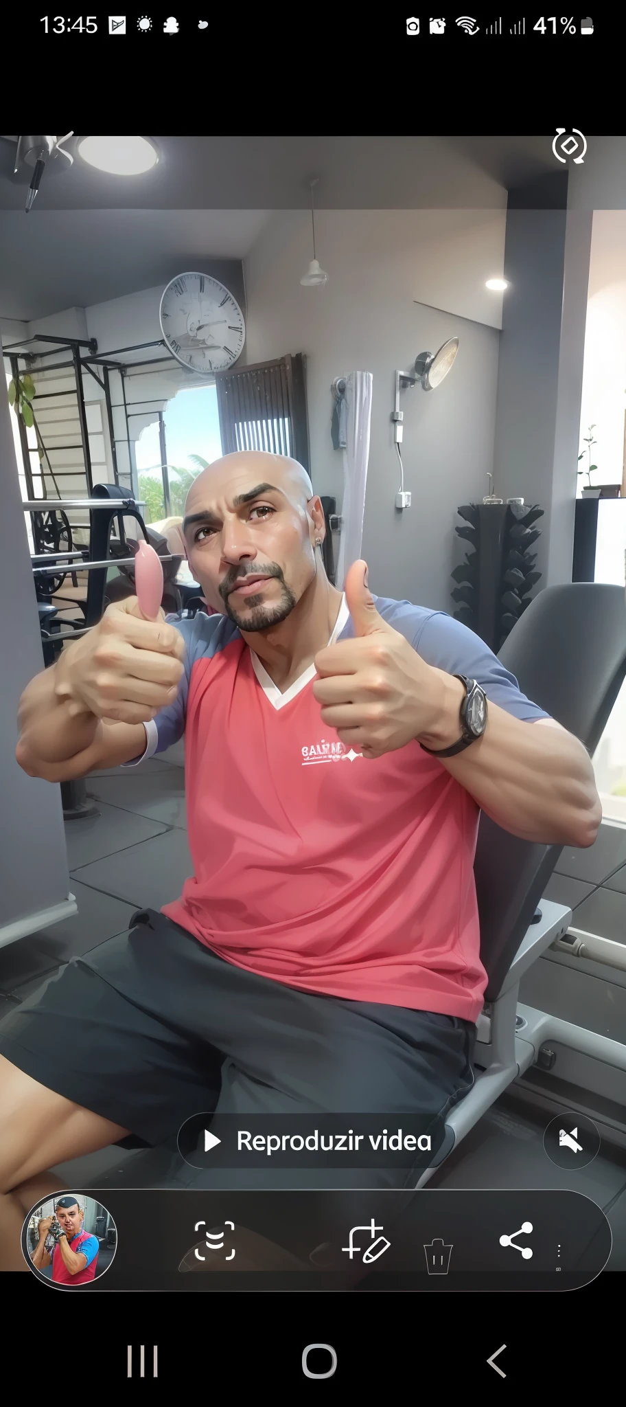 Careca brilhante