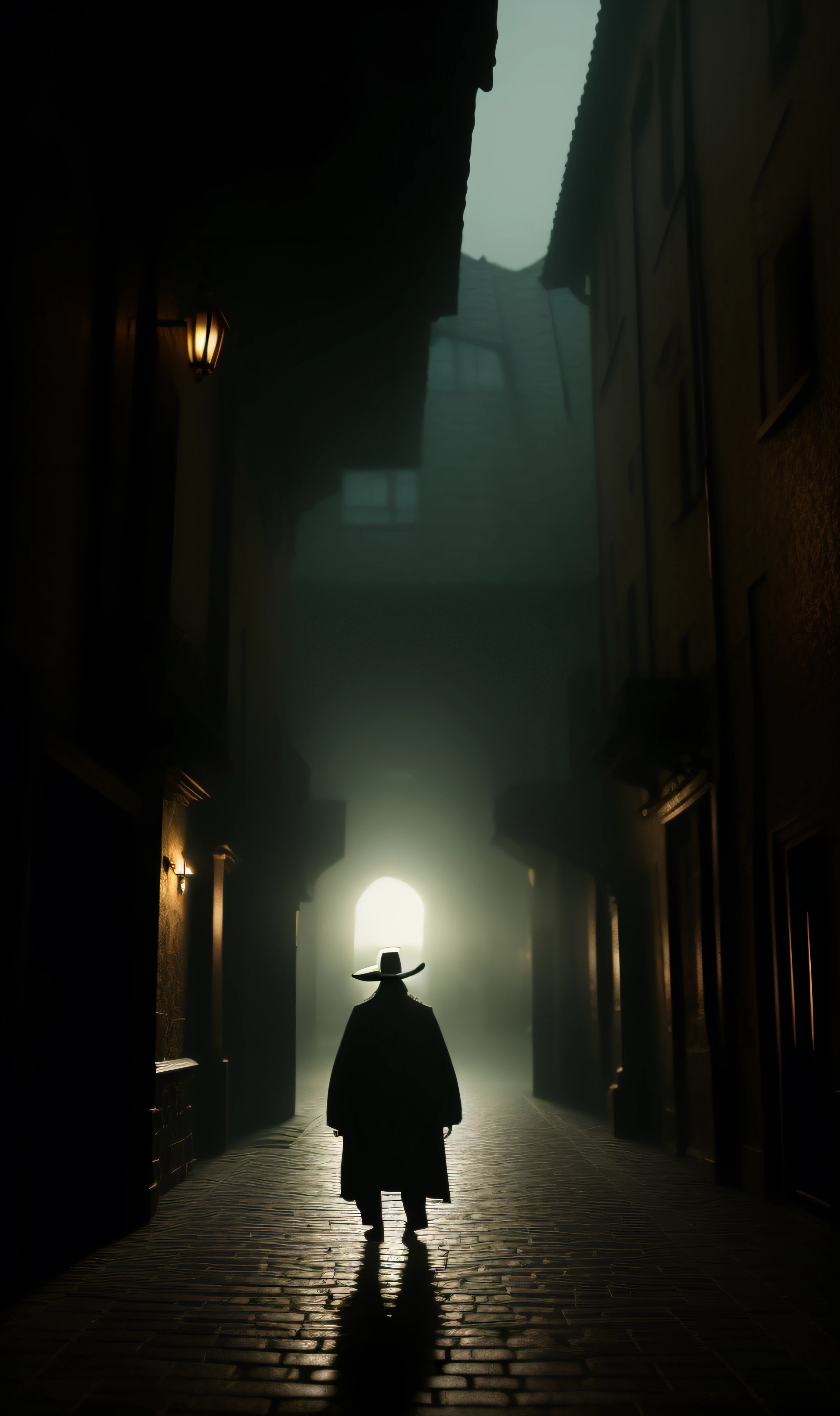 abstract colors, texture, film grain, skin pores:0.1 Hasselblad DSLR photo RAW, intricate backlit dramatic portrait of an old bearded wizard casting a spell, standing in the medieval fantasy city (cobblestone street)1.2, foggy morning, Shannara chronicles lotr gandalf hobbit willow concept art Anna Dittmann Magali Villeneuve Marc Simonetti, cinematic film still frame, (style (film grain)1.3