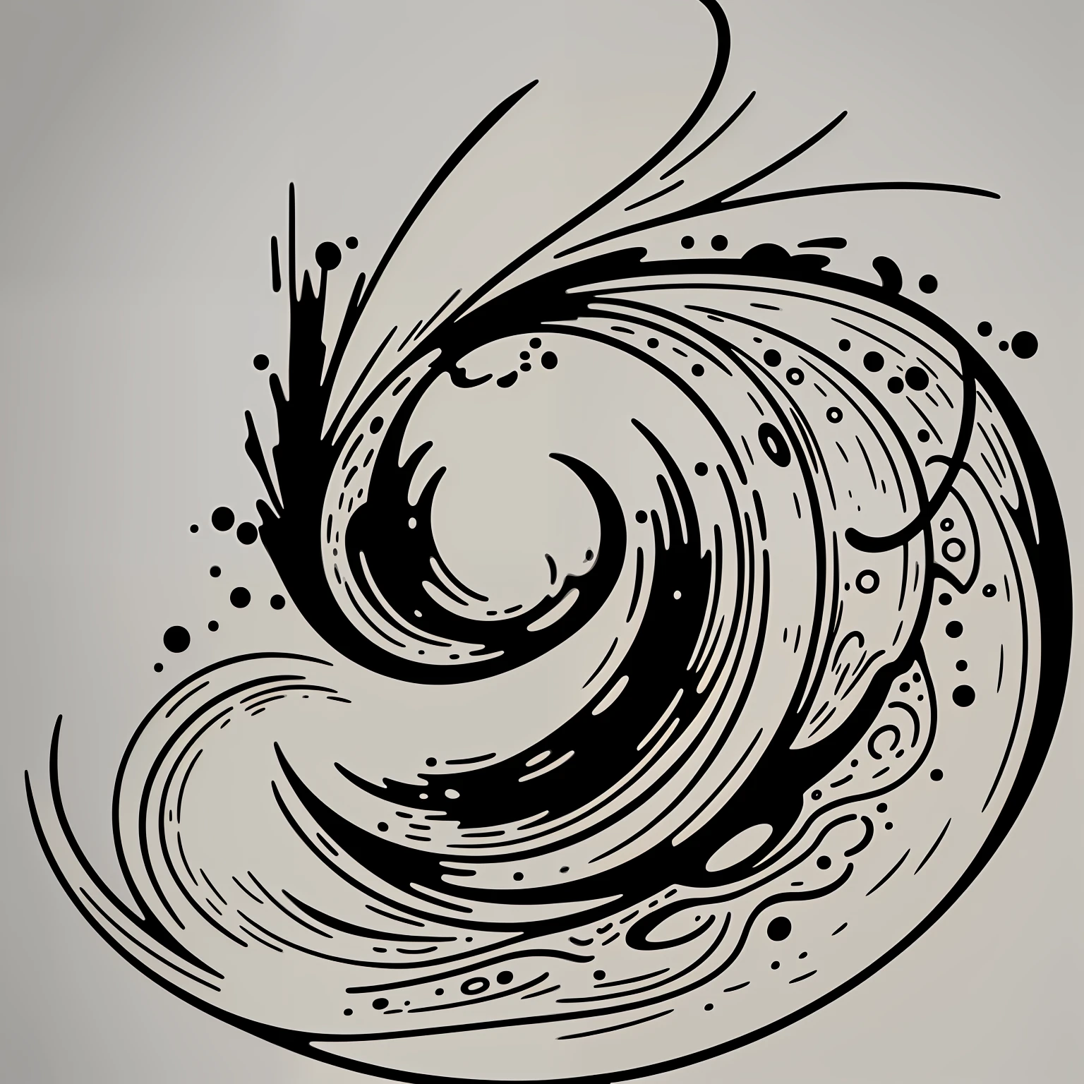 "in a minimalistic black and white vector style."