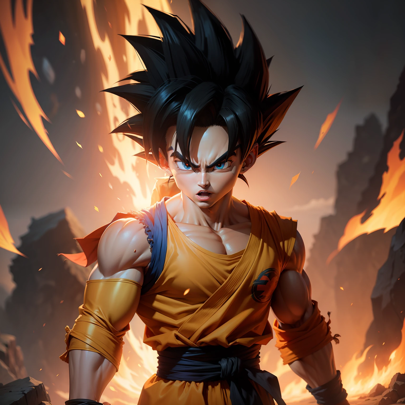 Dragon Ball Son Goku eyes