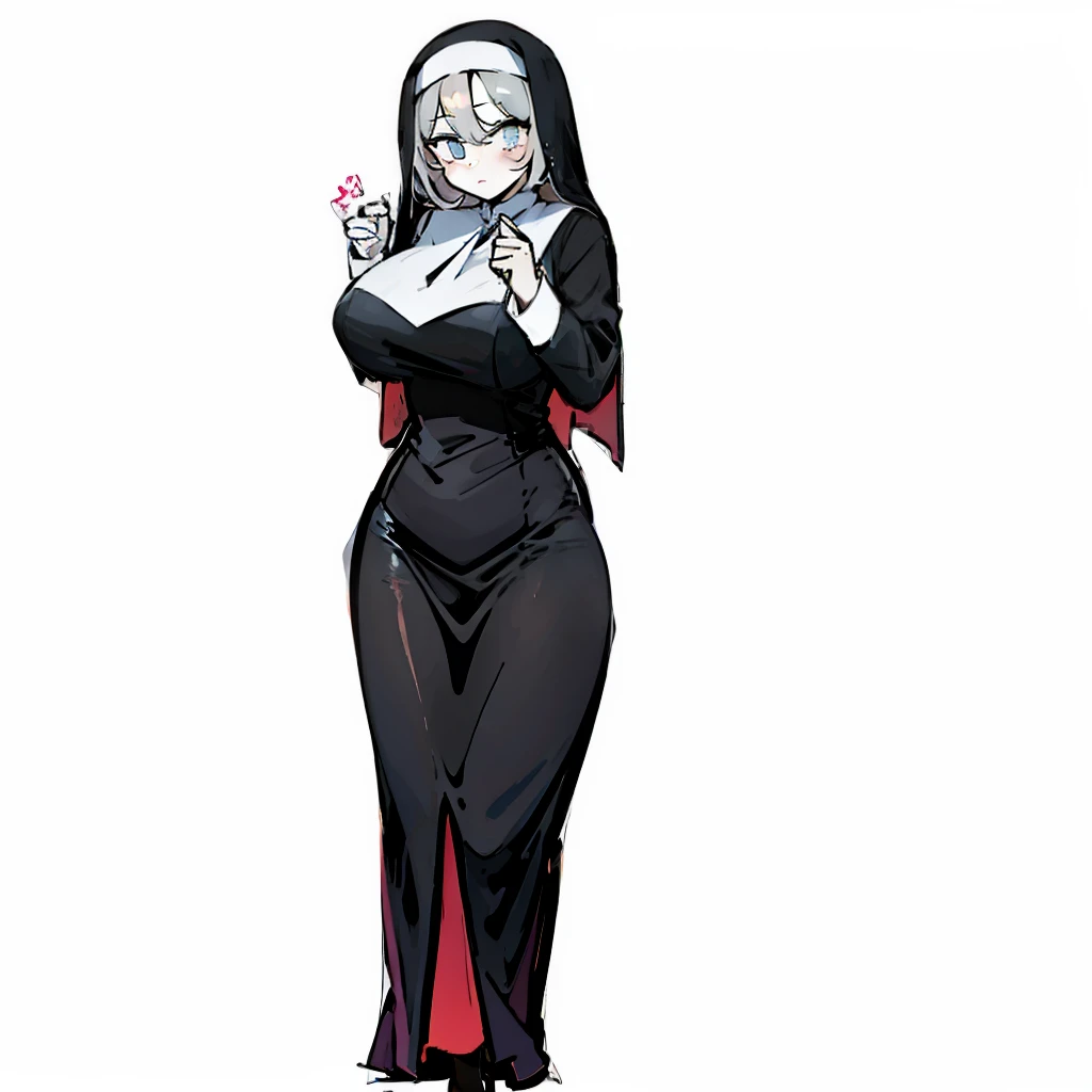 lewd nun，Royal sister，Color gas，black tulle，Nun dress