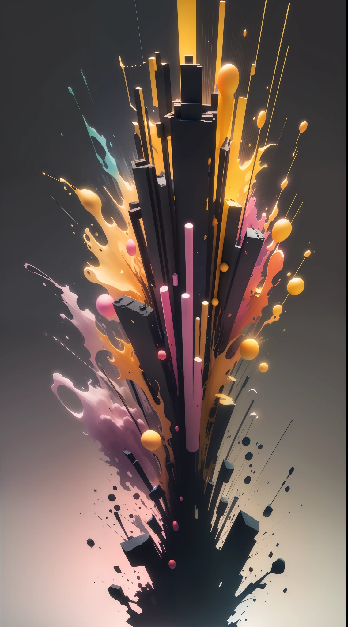 3d watercolor abstract,dark background,high resolution,high quality,colorful