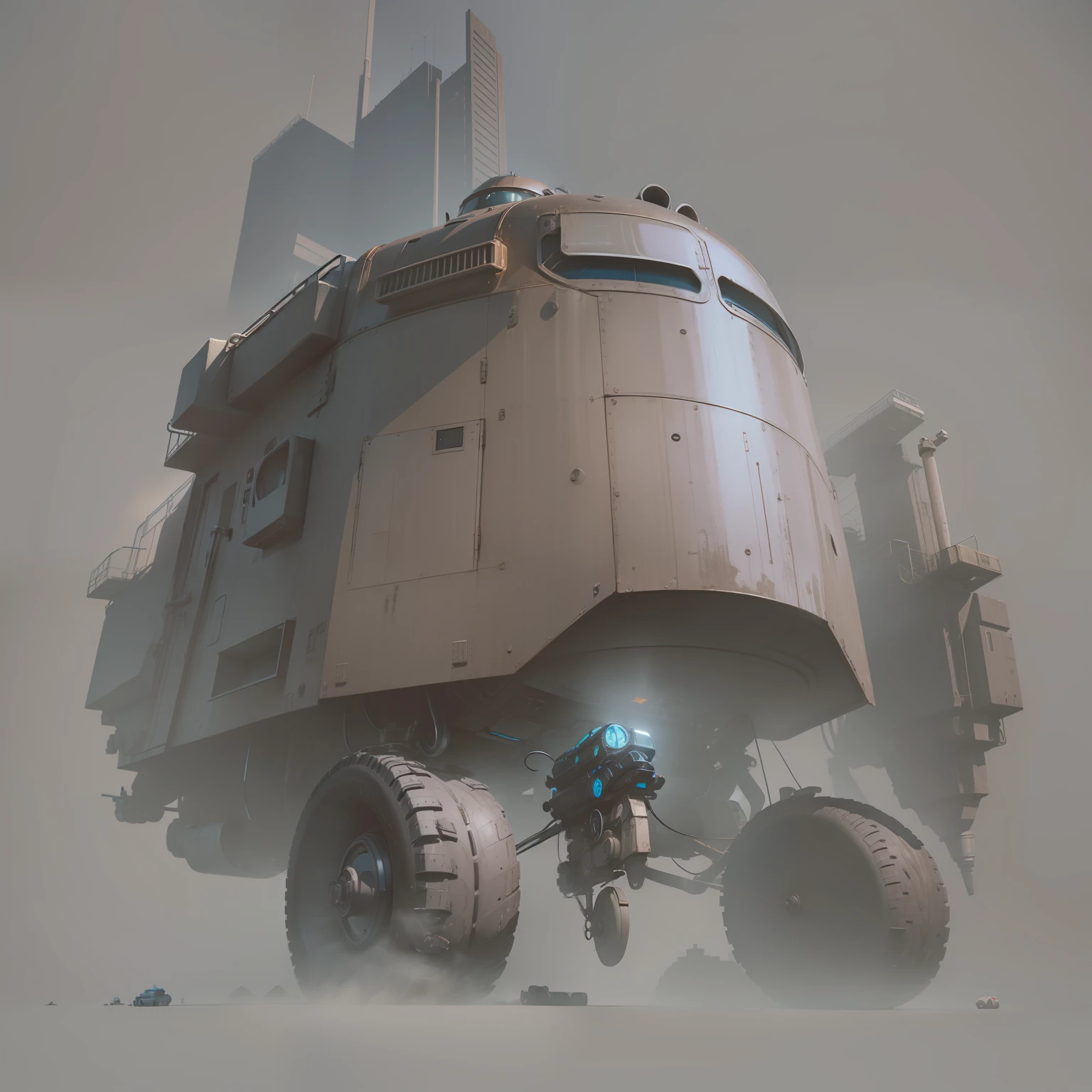 There's a big blue machine sitting on top of a table, Sci - Equipamentos de FI, hardsurface modelling, sci-fi car, 3 d render bipe, 3 d octano render conceptart, photorealistic blade runner, hard surface modeling, hard surface 3 d, Directed by: Filip Hodas, em estilo de bipe, No estilo de arte de Filip Hodas