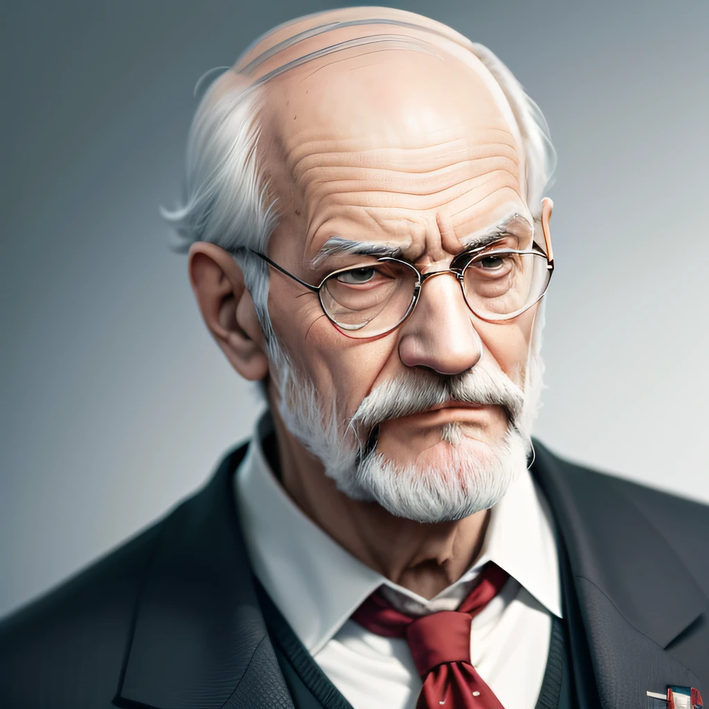 crie a imagem de sigmund freud mais realista possivel