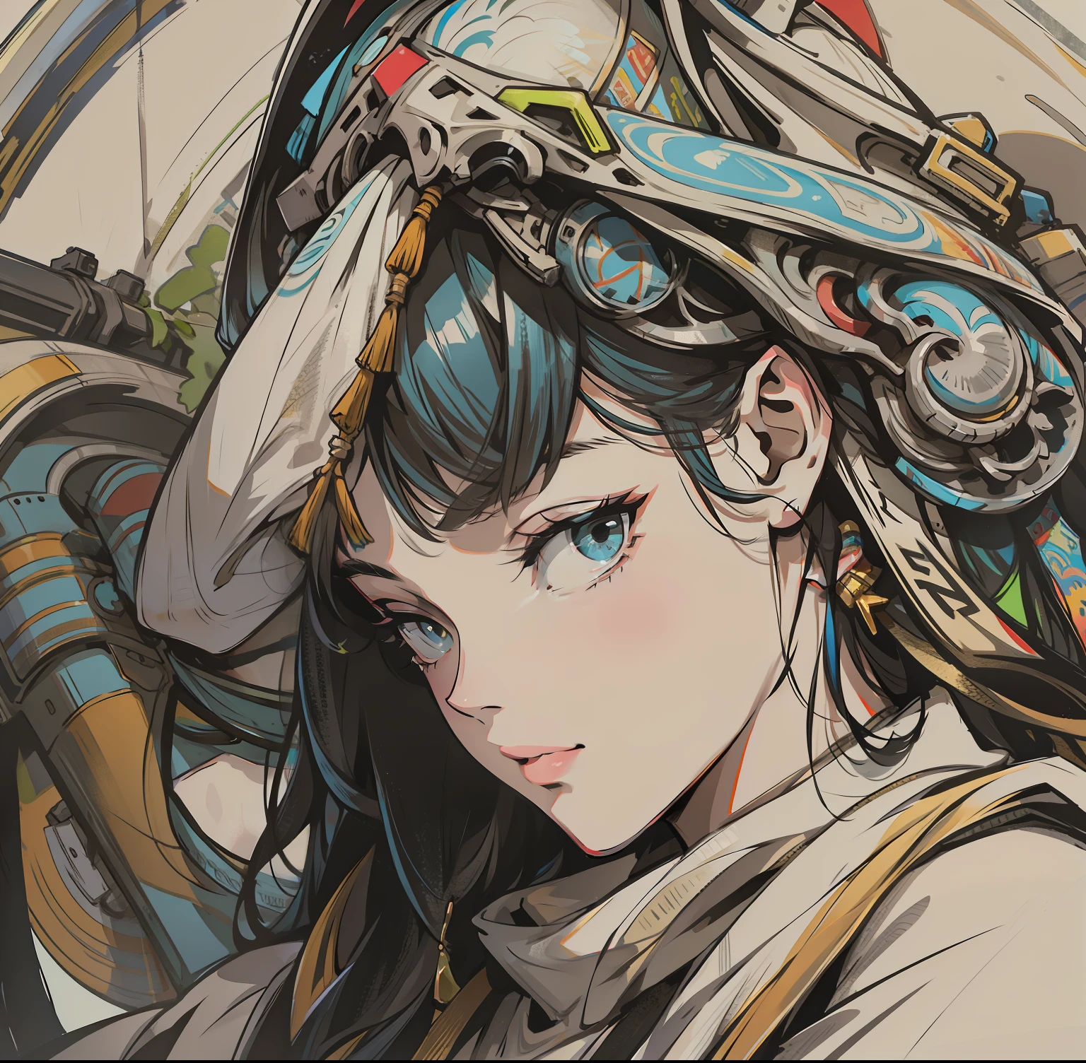 Color，head portrait