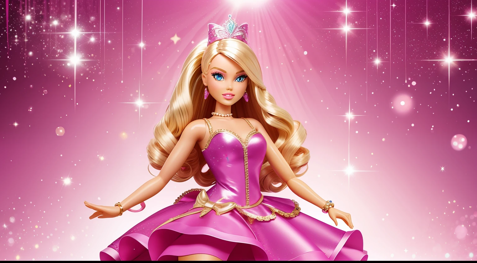 Barbie Birthday Party Background, rosa, fashion, glitter