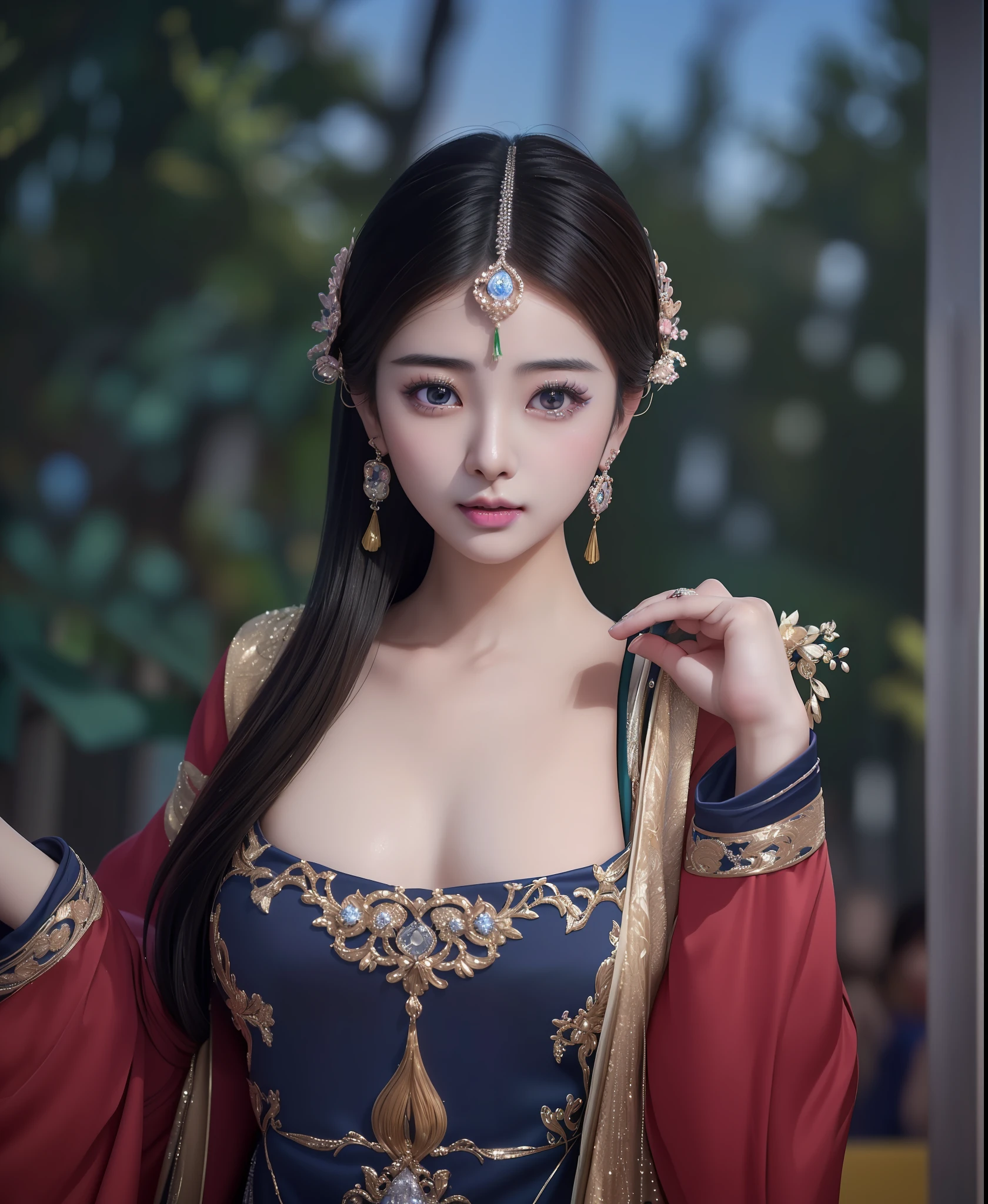 (masterpiece, best quality, extremely detailed 8k, ultra hd, ultra-detailed, highly detailed, highly realistic, ultra-realistic, photo realistic), (1girl:1.5), (beautiful Taiwanese Idol woman:1.8), (beautiful Pakistani woman:1.5), (detailed realistic skin), (realistic big breasts), slender abs, (closed mouth:1.4), nsfw,