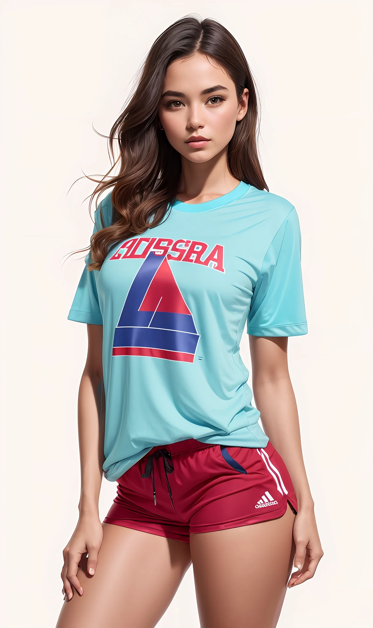 ((Camiseta academia e shorts))