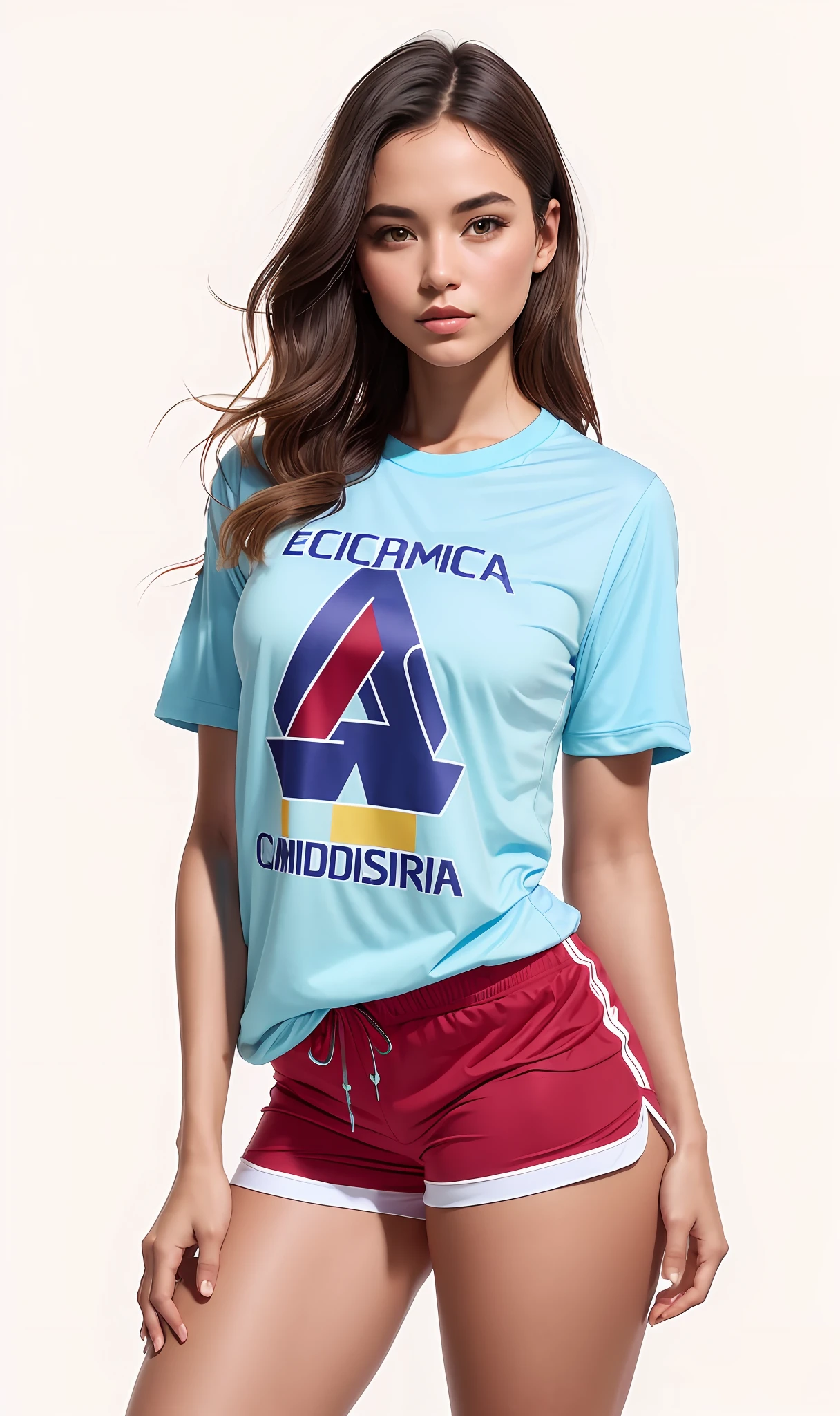 ((Camiseta academia e shorts))