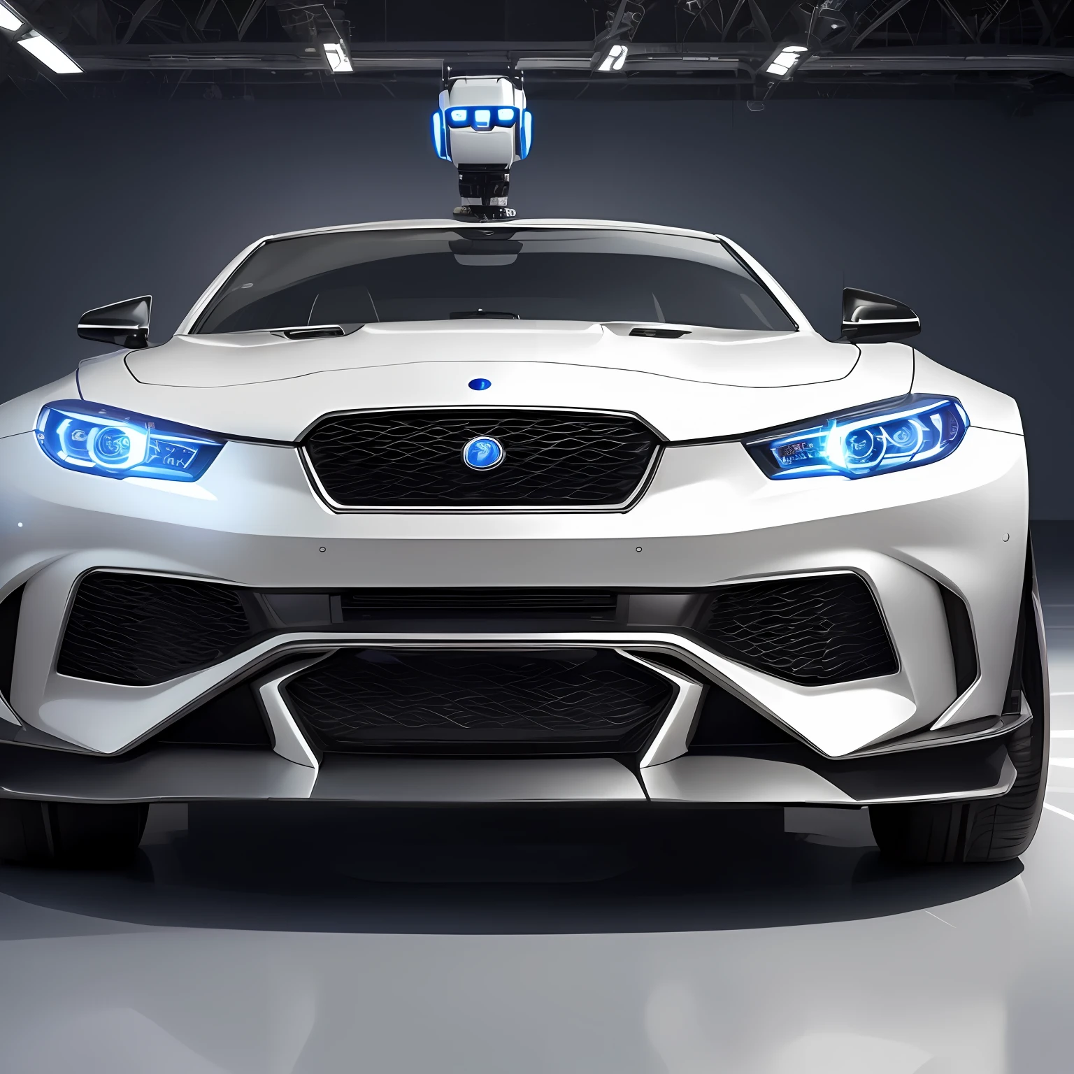 ((​masterpiece、top-quality)、1CAR Custom Robot、1人)、beatiful detailed eyes、Beautiful form、 --auto