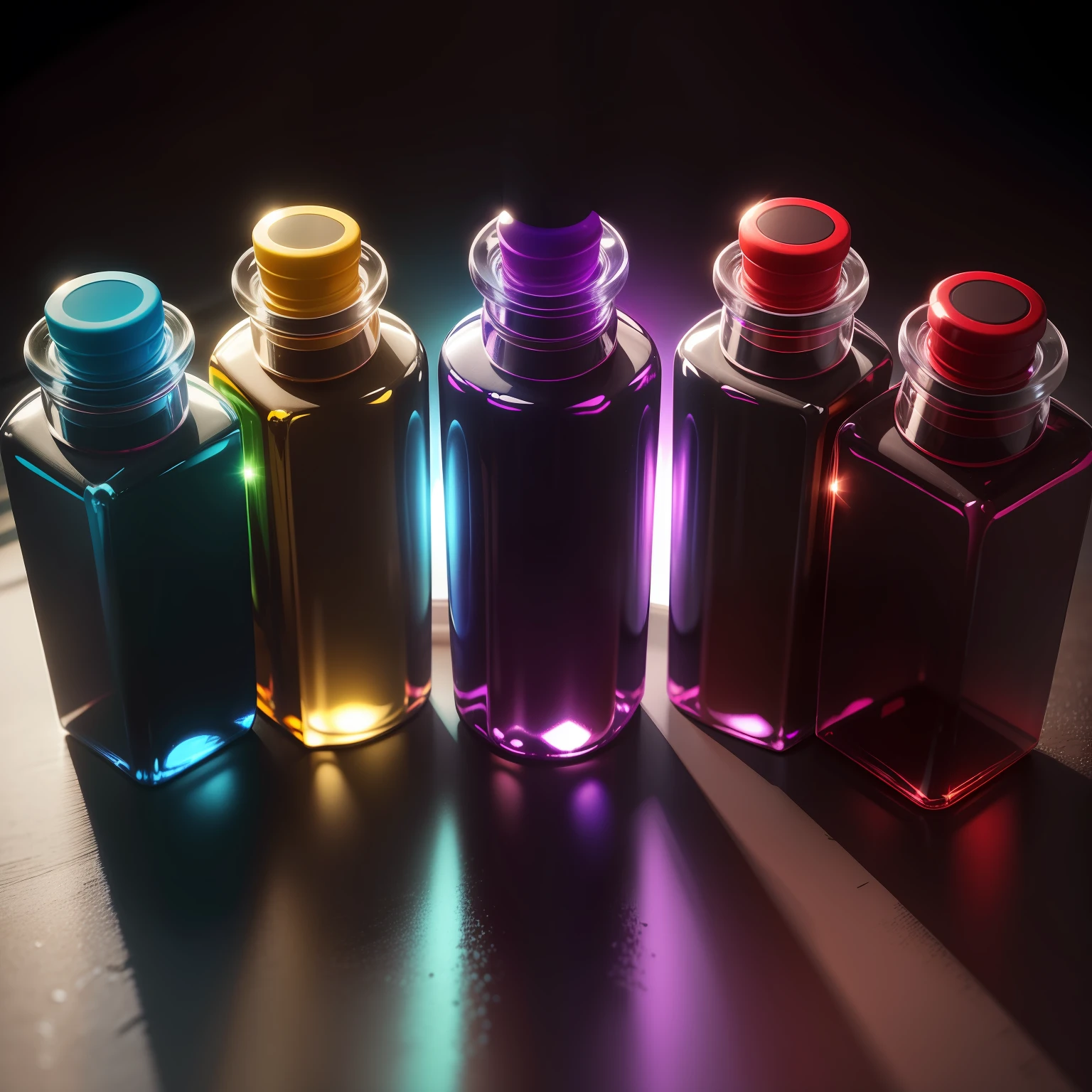 Props High Quality Potion One Bottle Highlight Reflective Shadow Game Item 8K Red