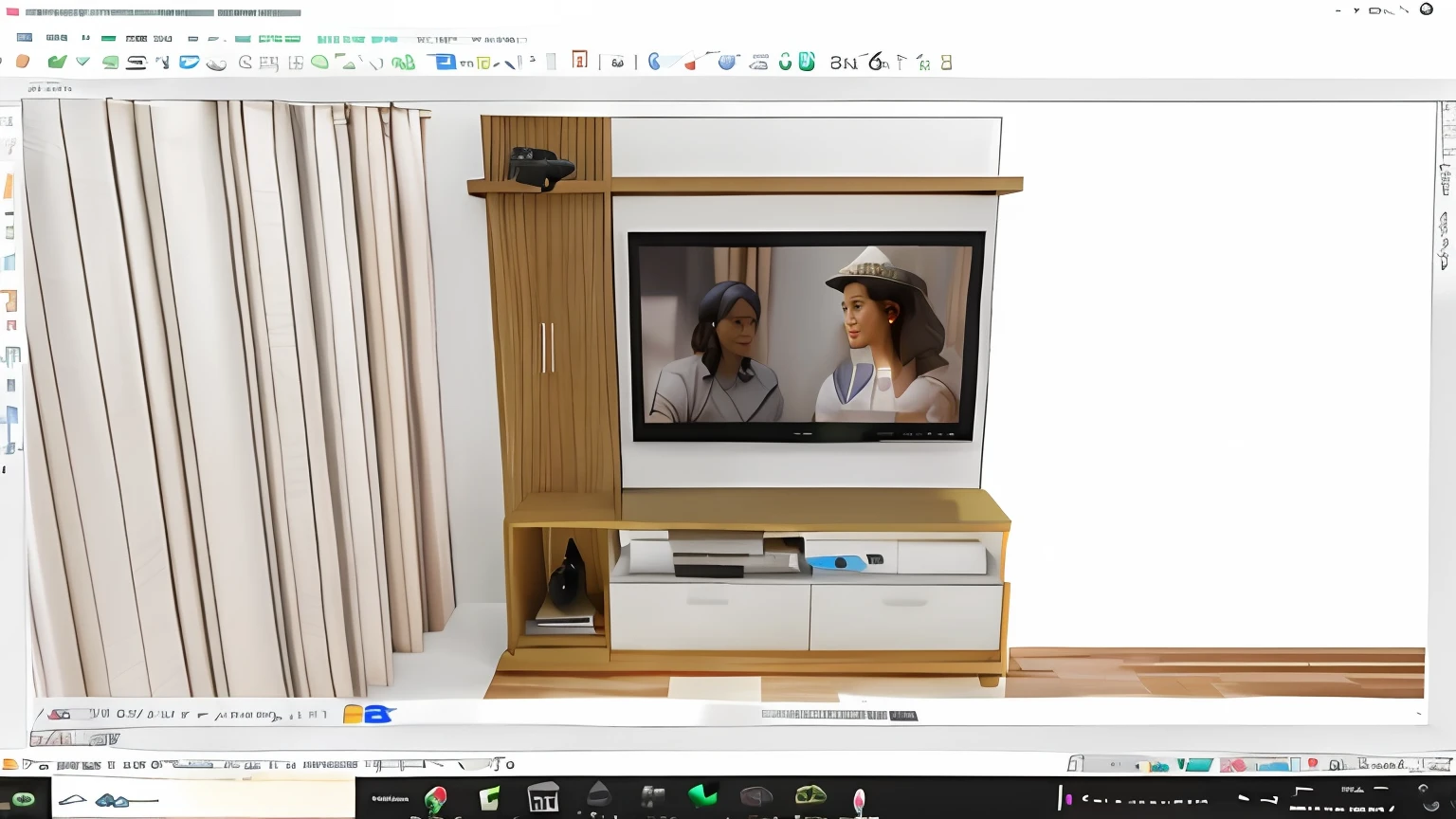 Arafed imagem de uma tela de TV com uma imagem de um homem e uma mulher, 3d render 8k, 3 d render 8 k, rotoscopia, Produto 3D, 8k 3d render, rotoscopia, estilo de 3 d, renderizar 3 d, 3 d render 8 k tiro, moldura da tv, 3d final render